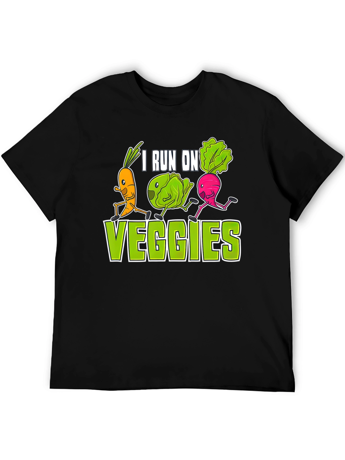 I Run on Veggies Graphic T-Shirt