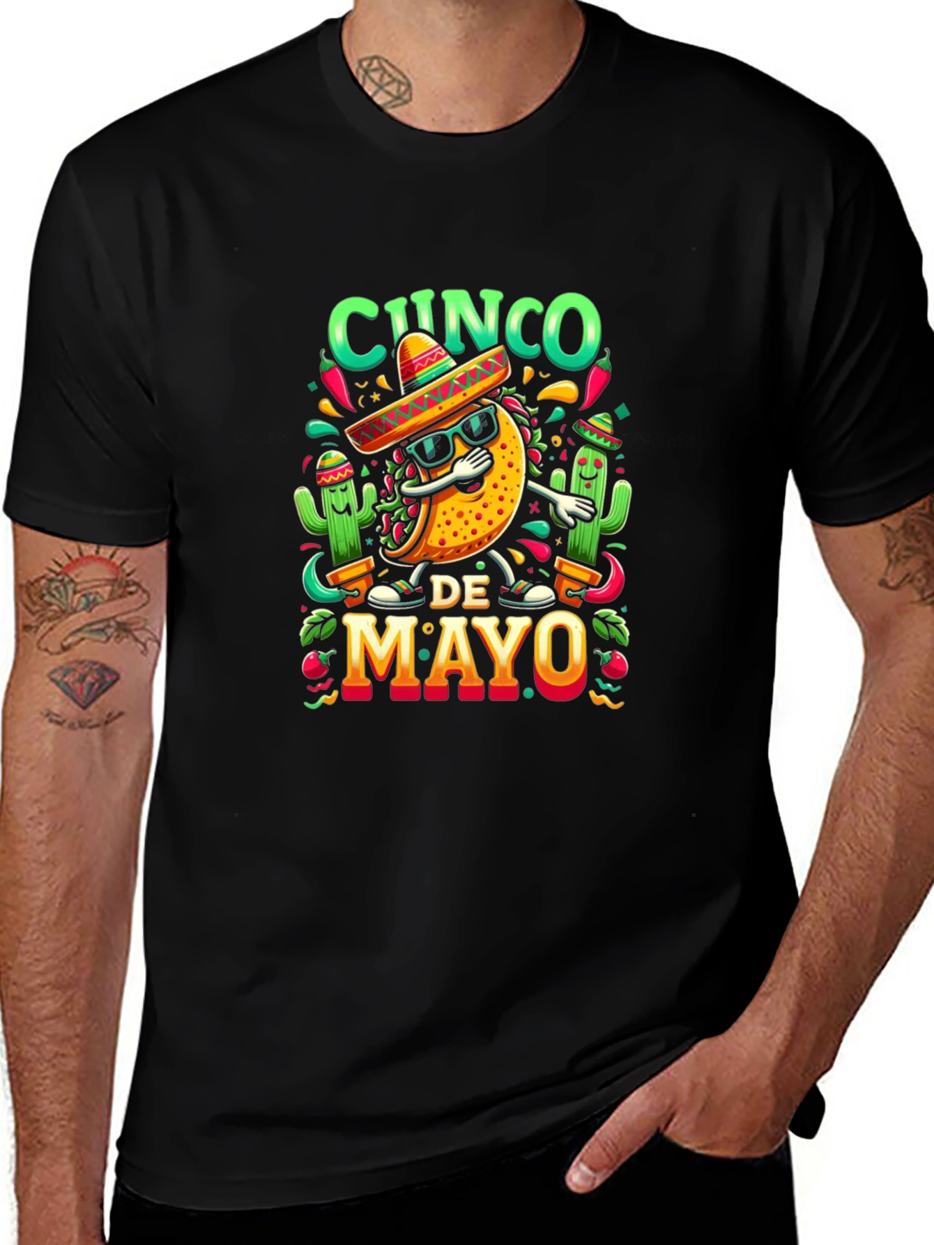 Cinco de Mayo T-Shirt - Black
