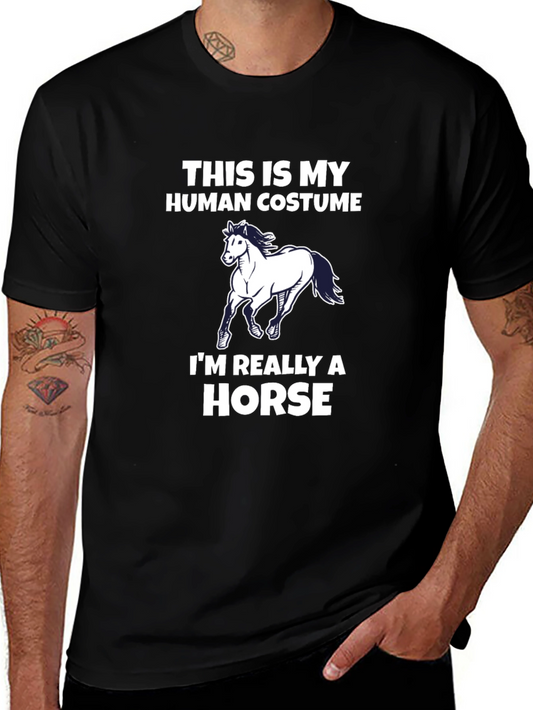Funny Horse Lover T-Shirt: This is My Human Costume