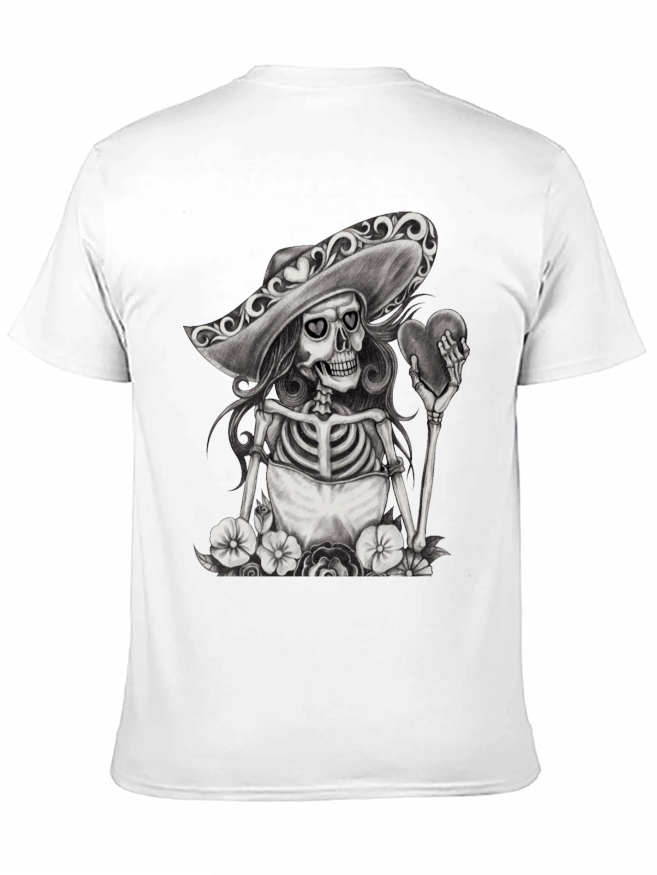 Day of the Dead Skeleton Heart T-Shirt