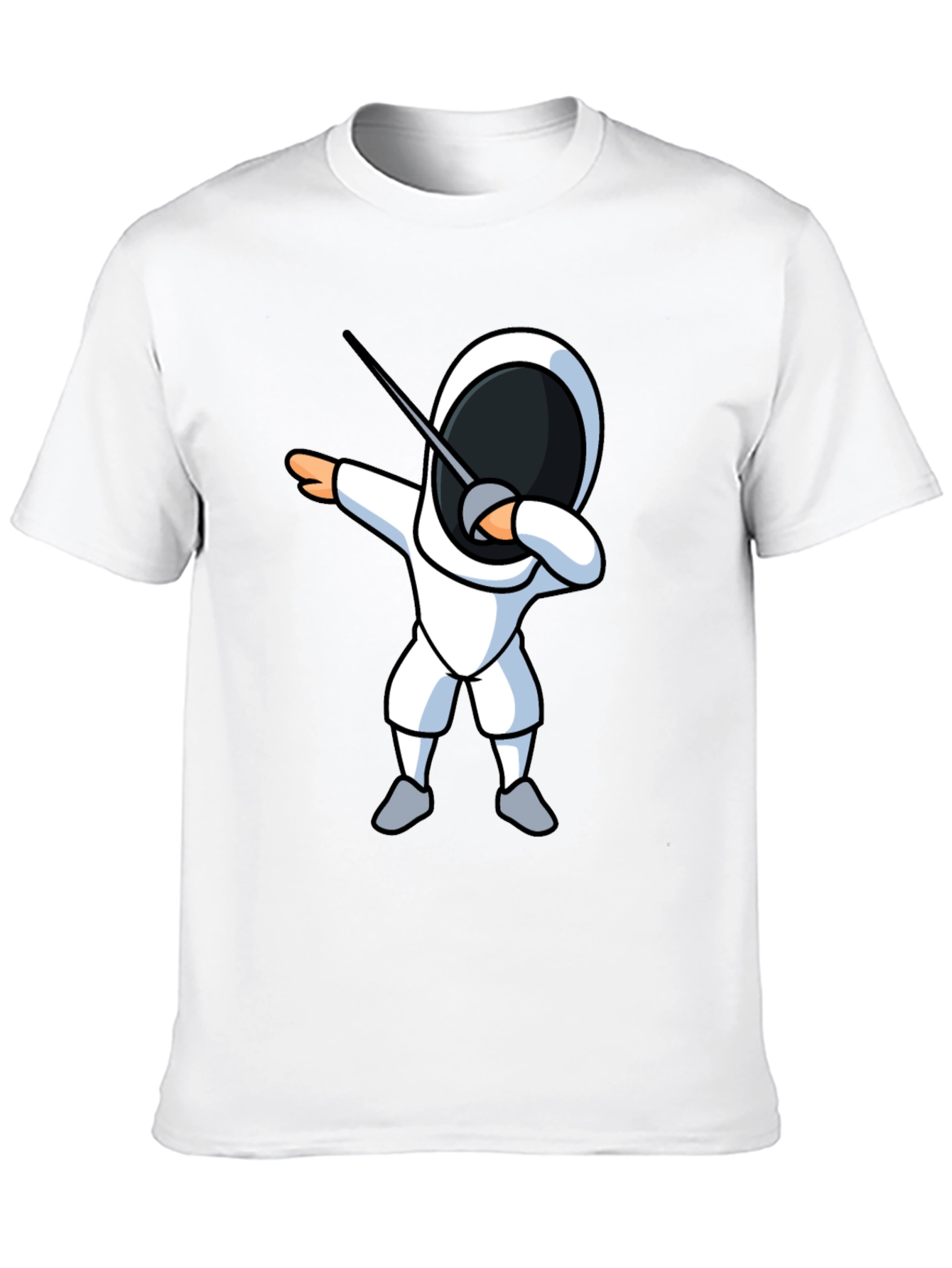 Fencing Dabbing T-Shirt - Black Graphic Tee