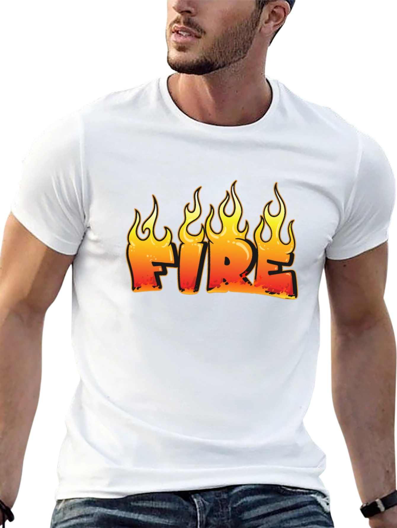 Fiery Graphic T-Shirt