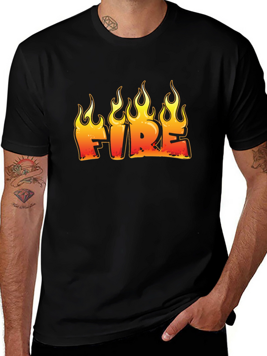 Fiery Graphic T-Shirt