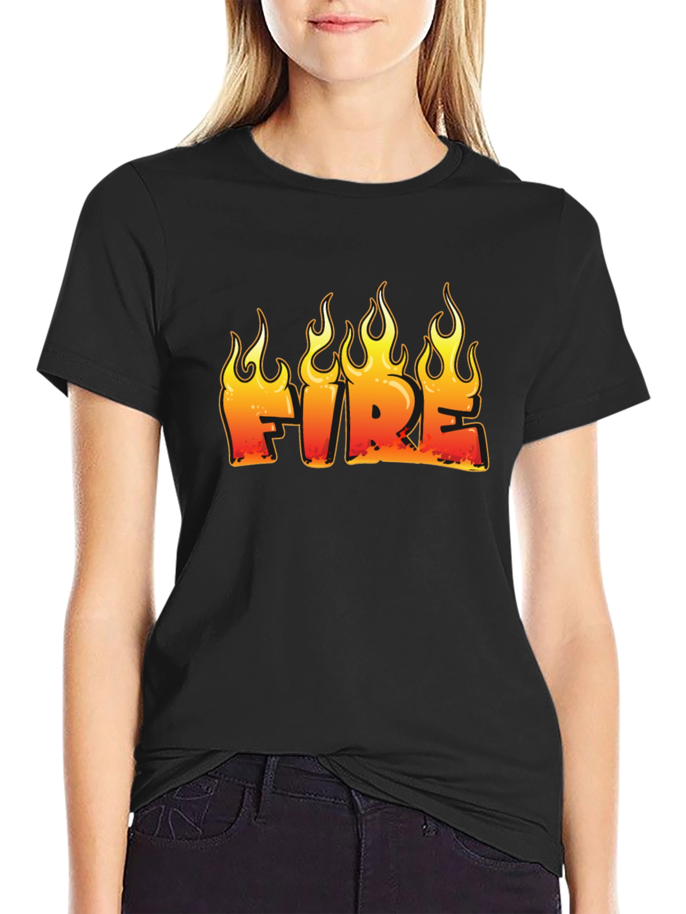 Fiery Graphic T-Shirt