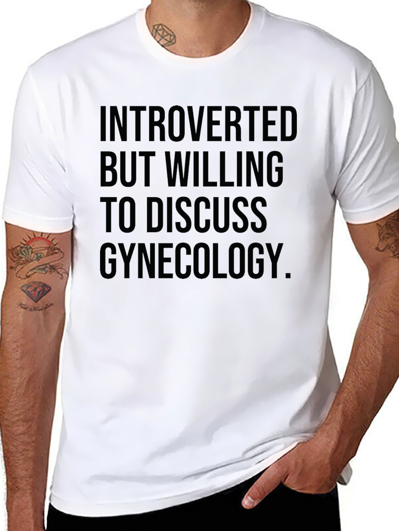 Introverted Gynecology T-Shirt - Funny Novelty Tee