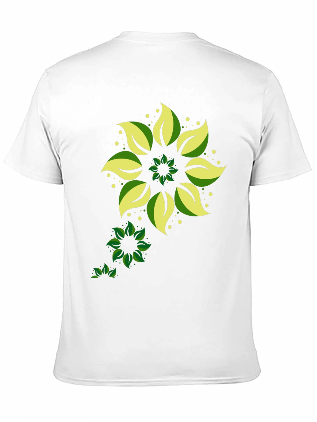 Leaf Mandala Graphic Black T-Shirt