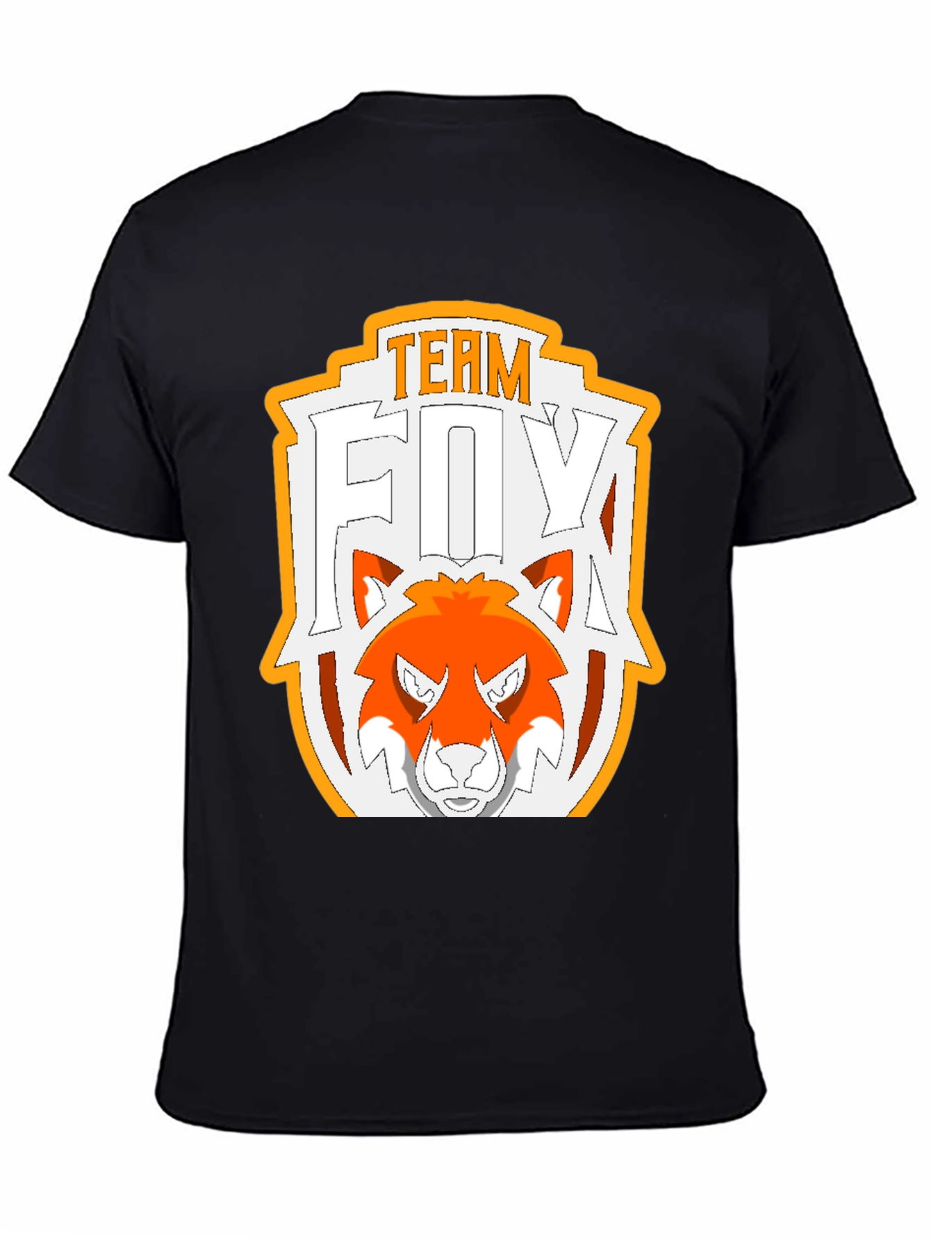 Team Fox Graphic Tee - Black Cotton T-Shirt