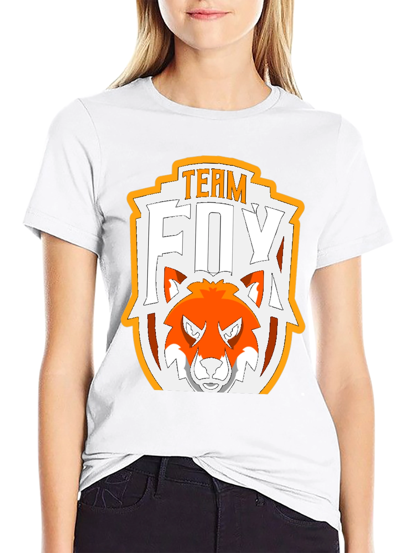 Team Fox Graphic Tee - Black Cotton T-Shirt