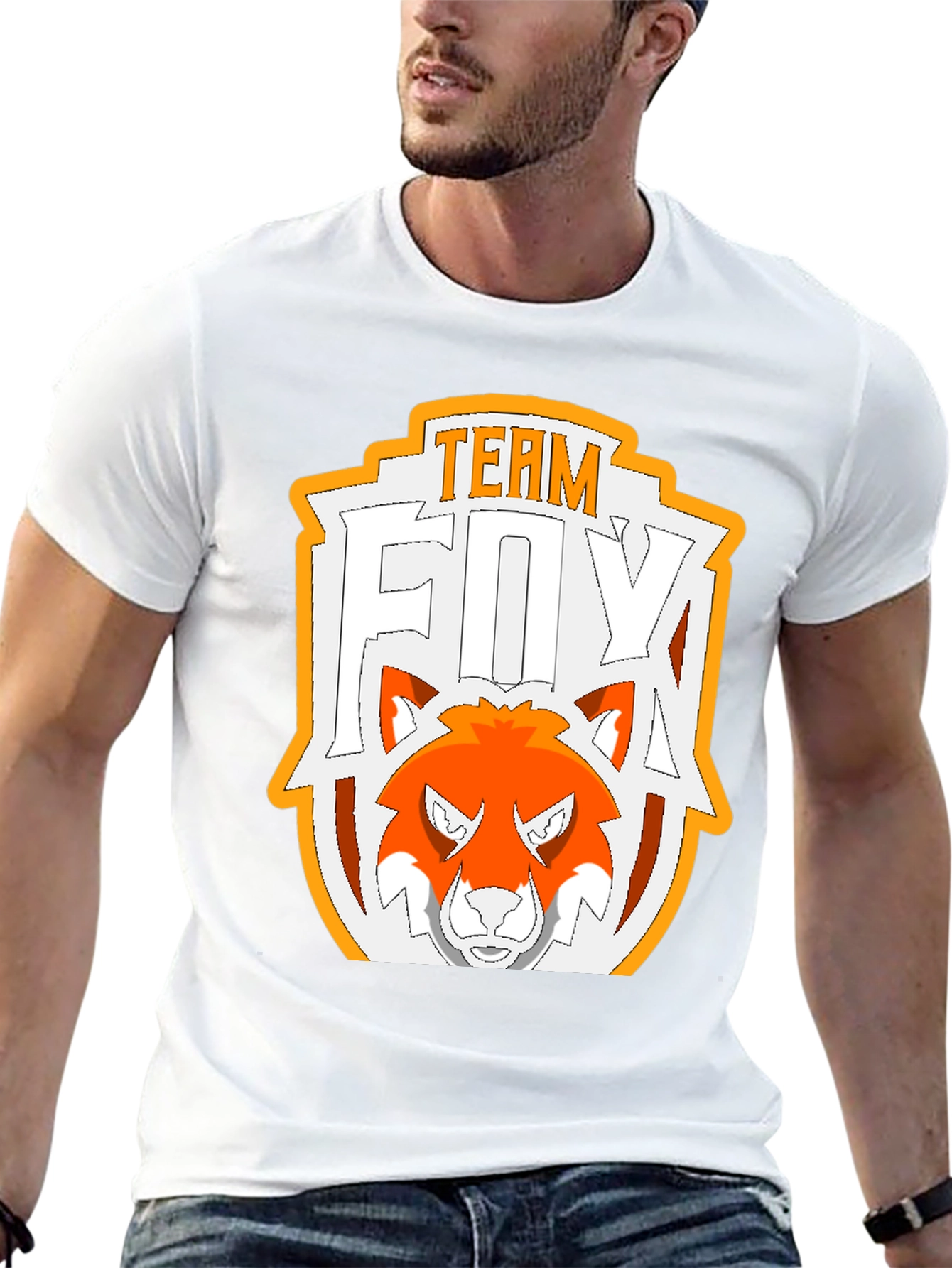 Team Fox Graphic Tee - Black Cotton T-Shirt