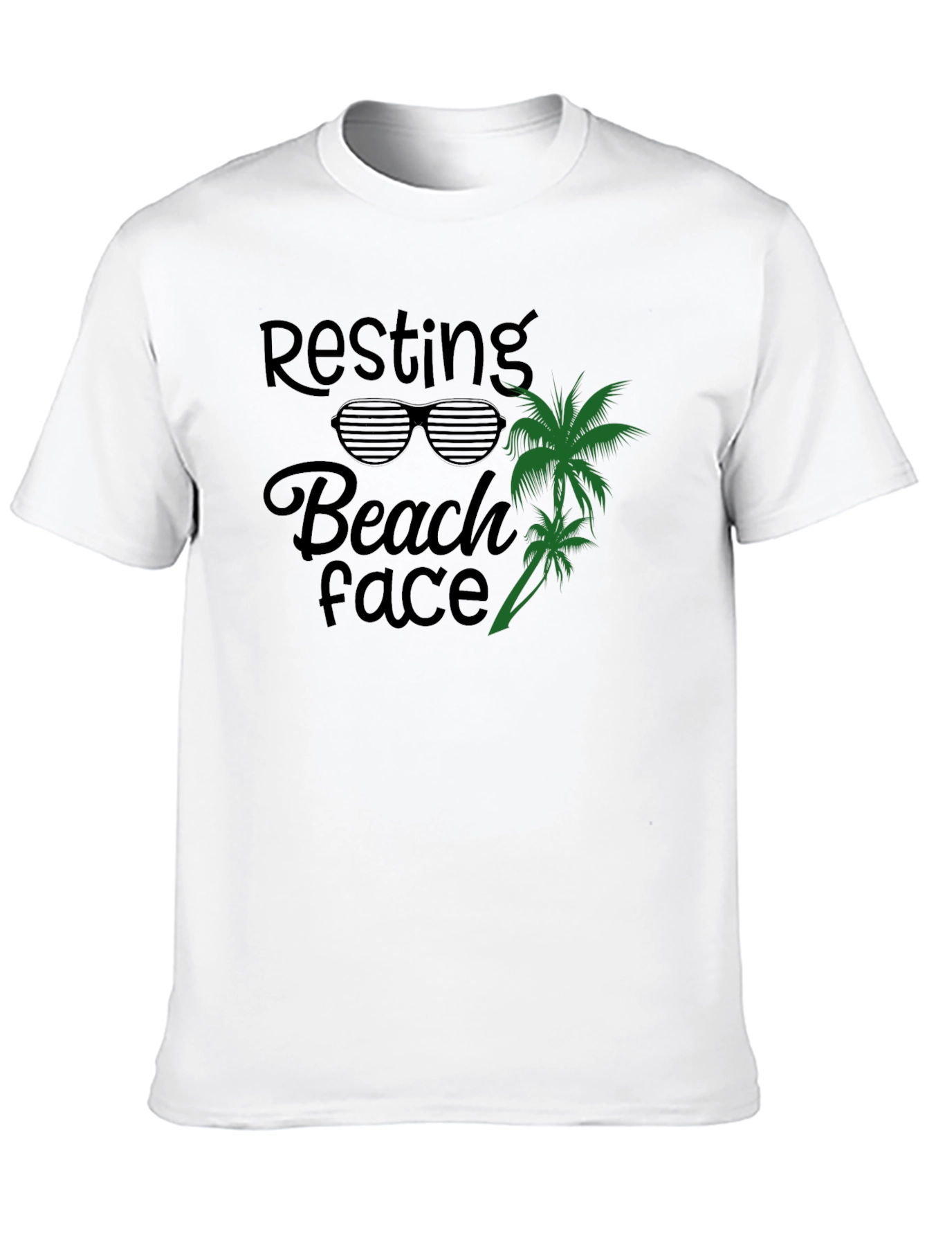 Resting Beach Face Graphic T-Shirt