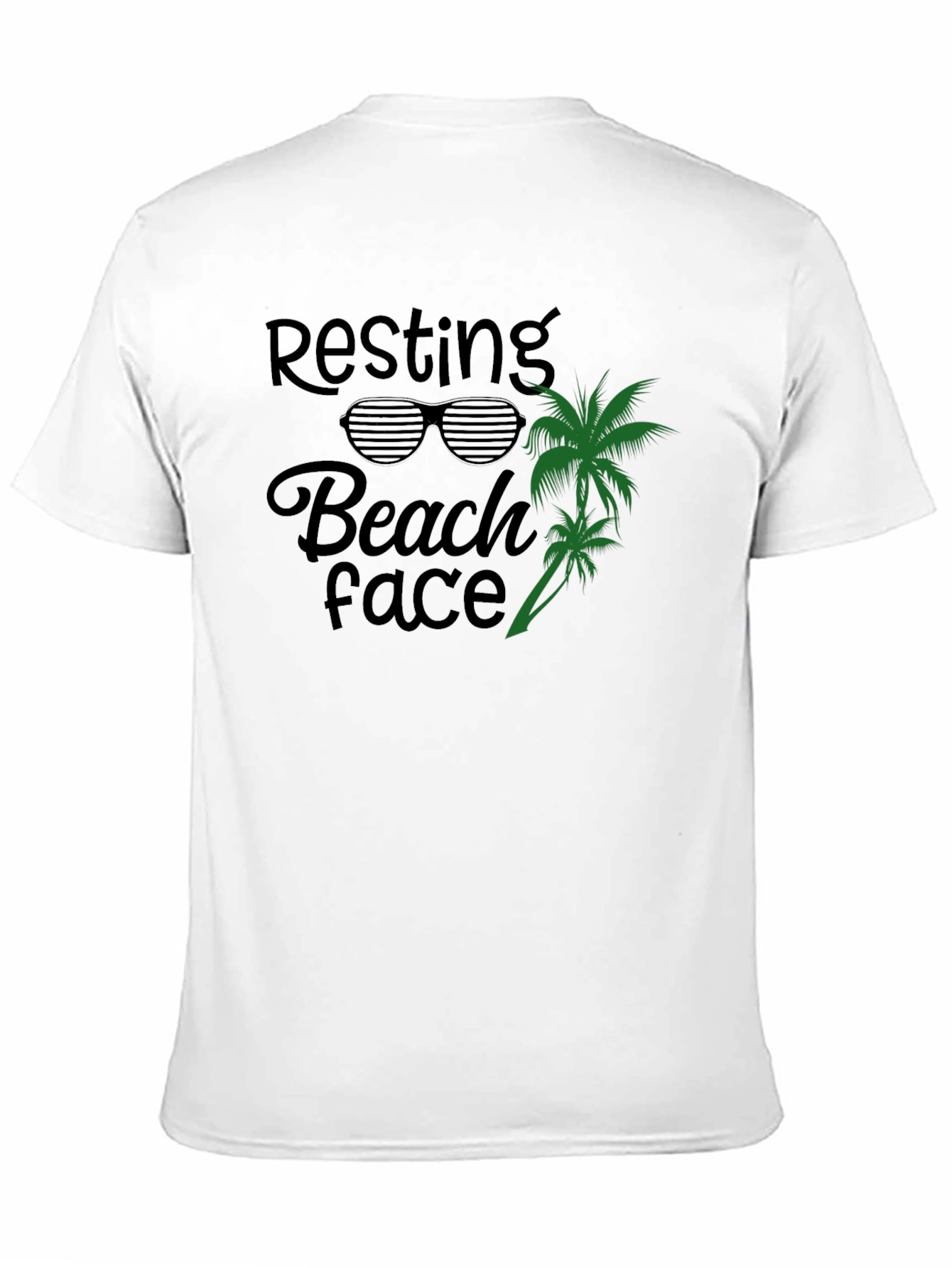 Resting Beach Face Graphic T-Shirt
