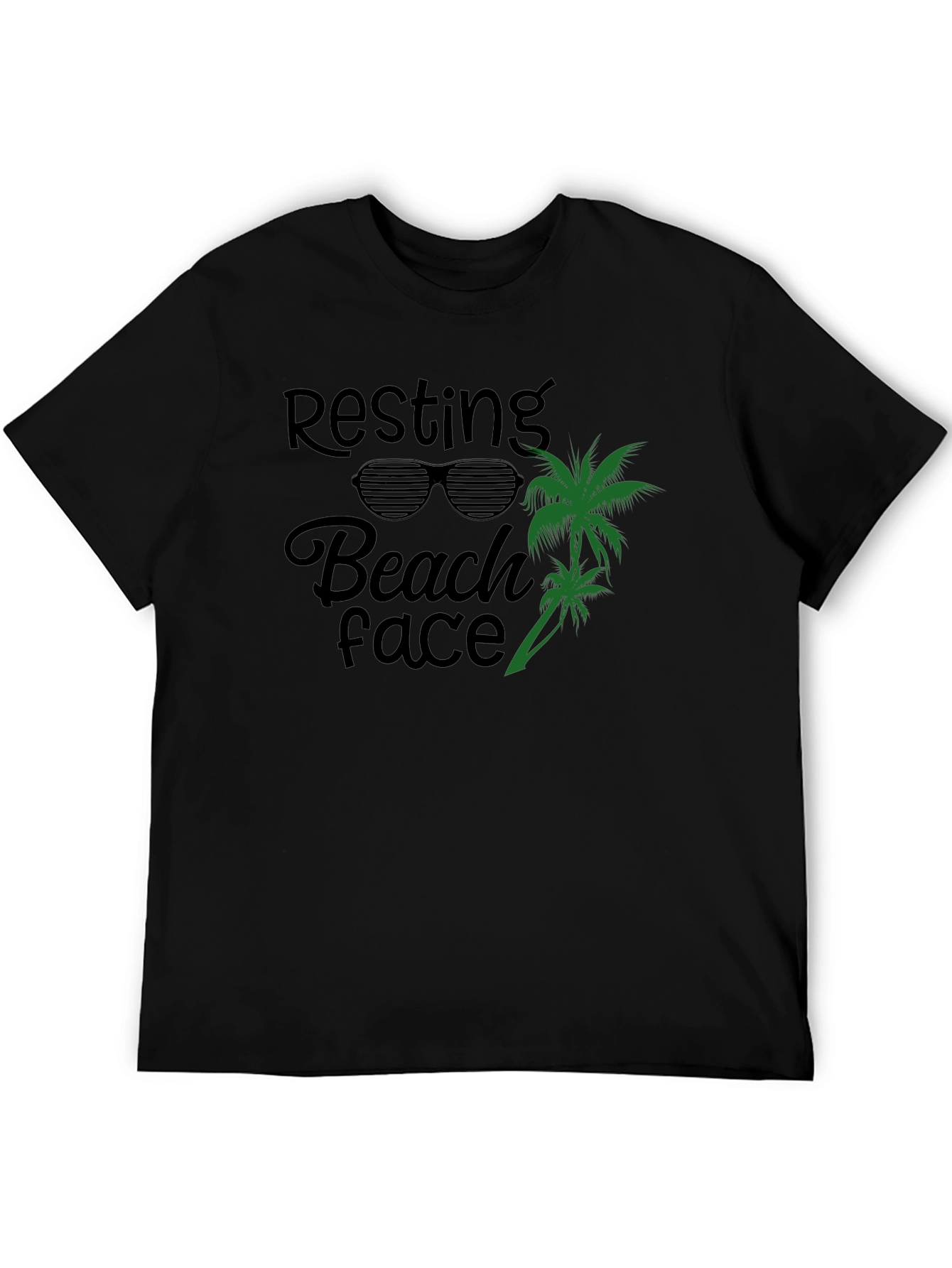 Resting Beach Face Graphic T-Shirt