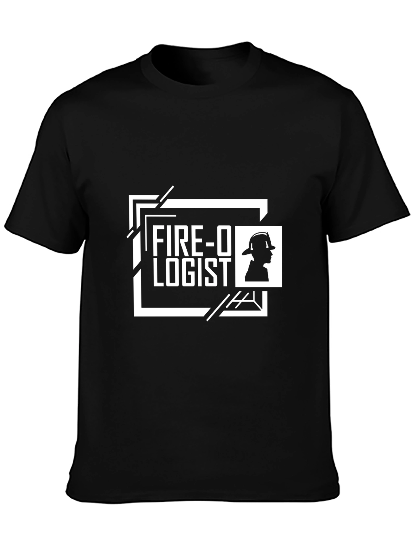 Fire-O-Logist Black Graphic T-Shirt
