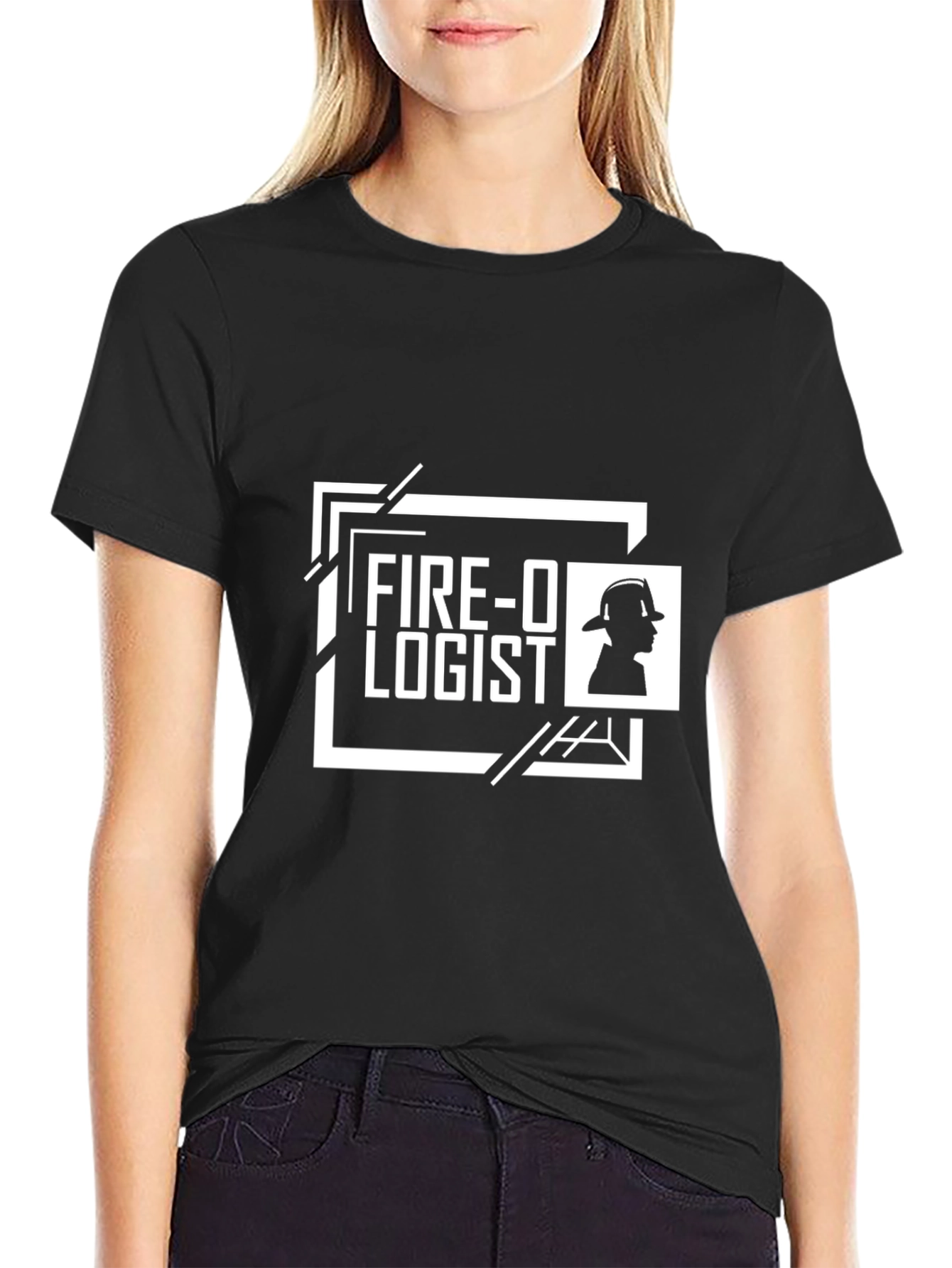 Fire-O-Logist Black Graphic T-Shirt