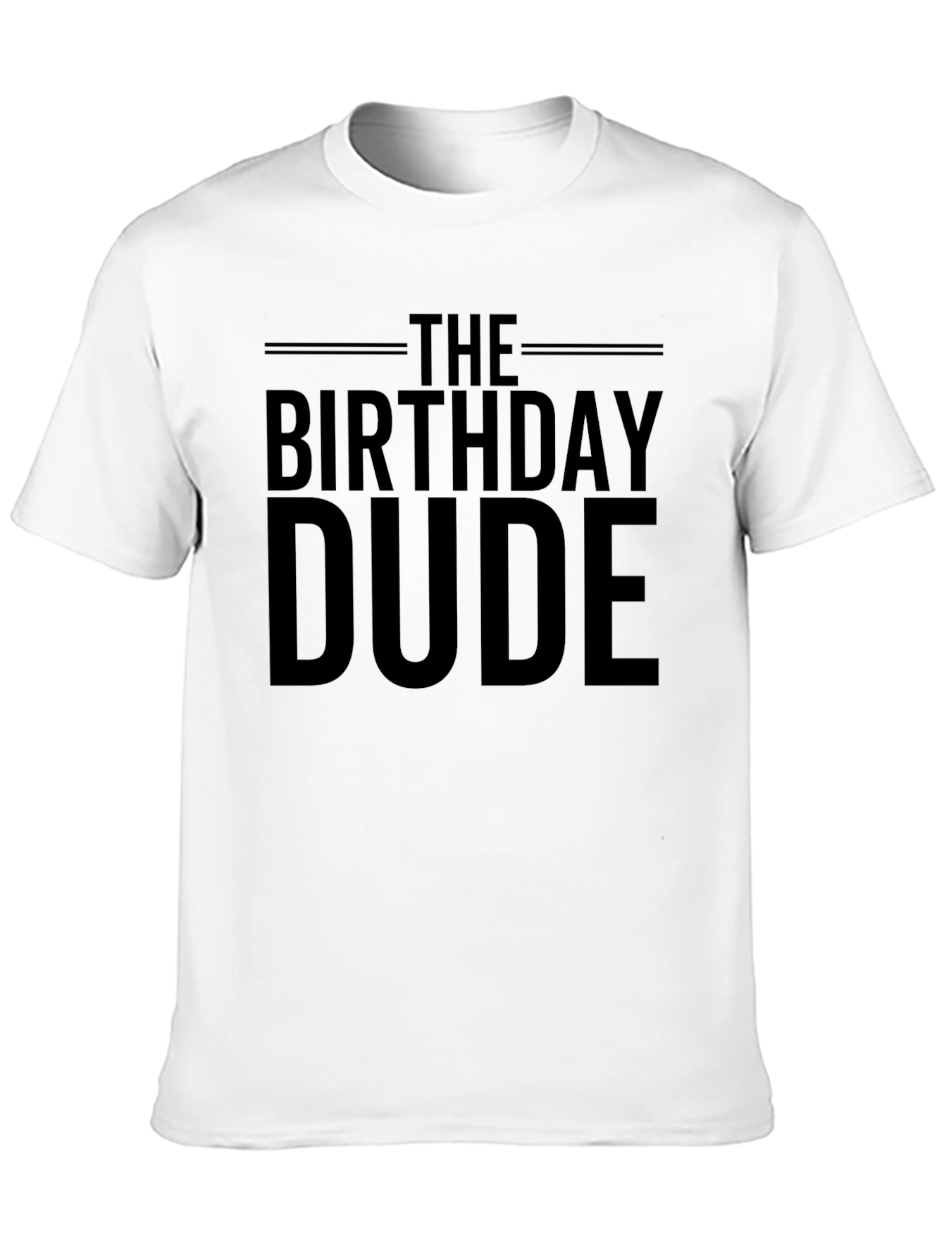 The Birthday Dude T-Shirt - Black Graphic Tee