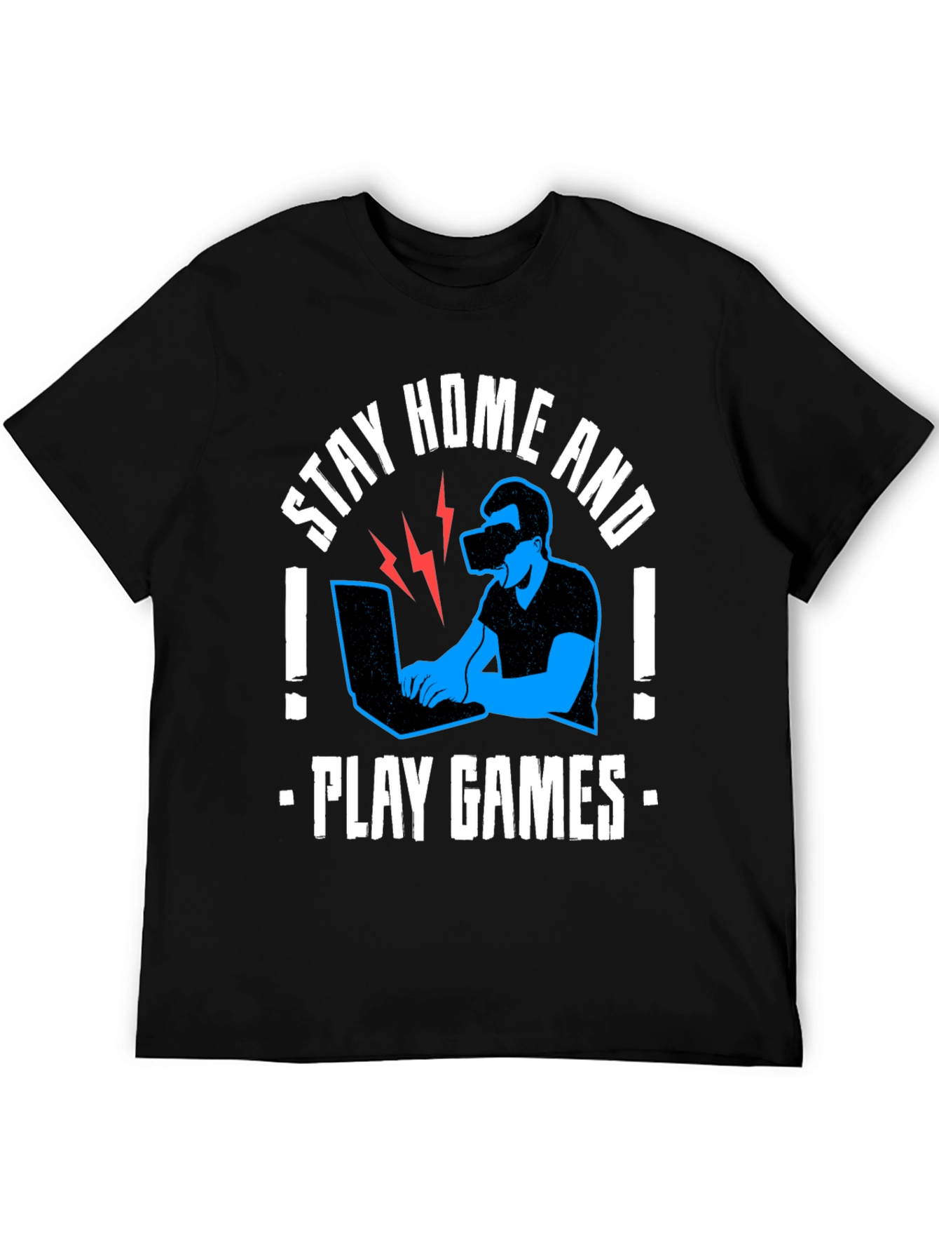 Stay Home & Play Games VR T-Shirt