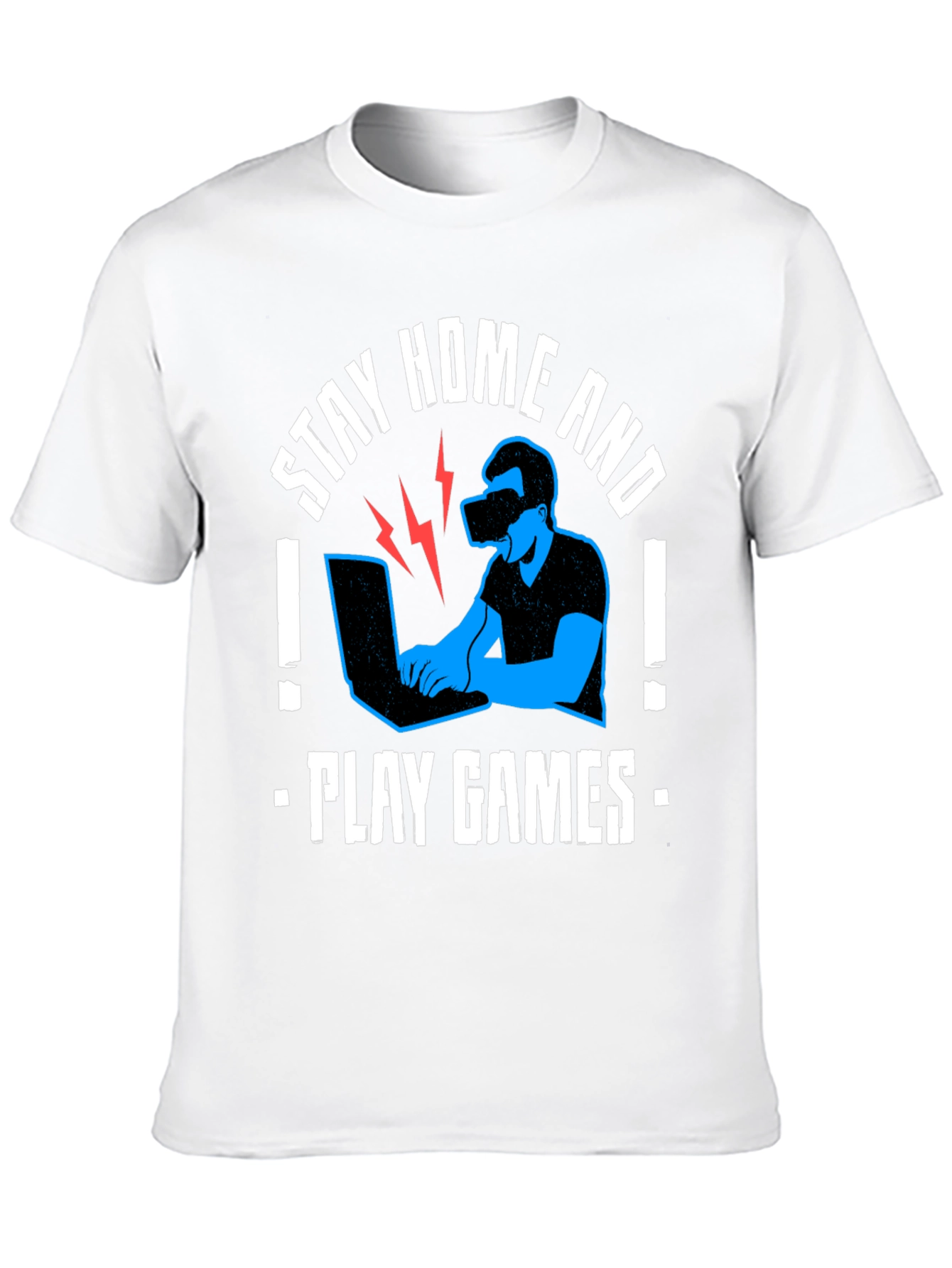 Stay Home & Play Games VR T-Shirt
