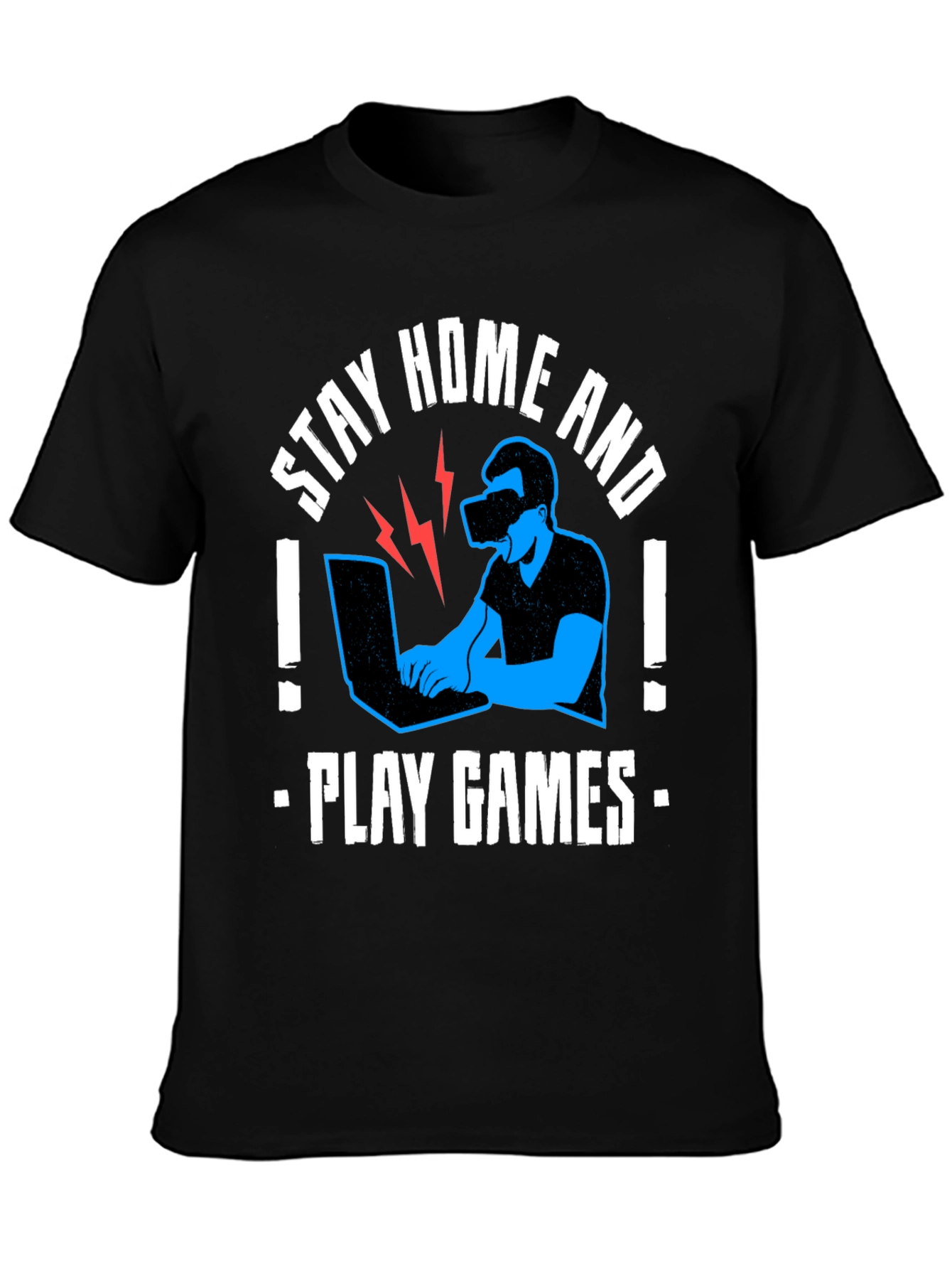 Stay Home & Play Games VR T-Shirt