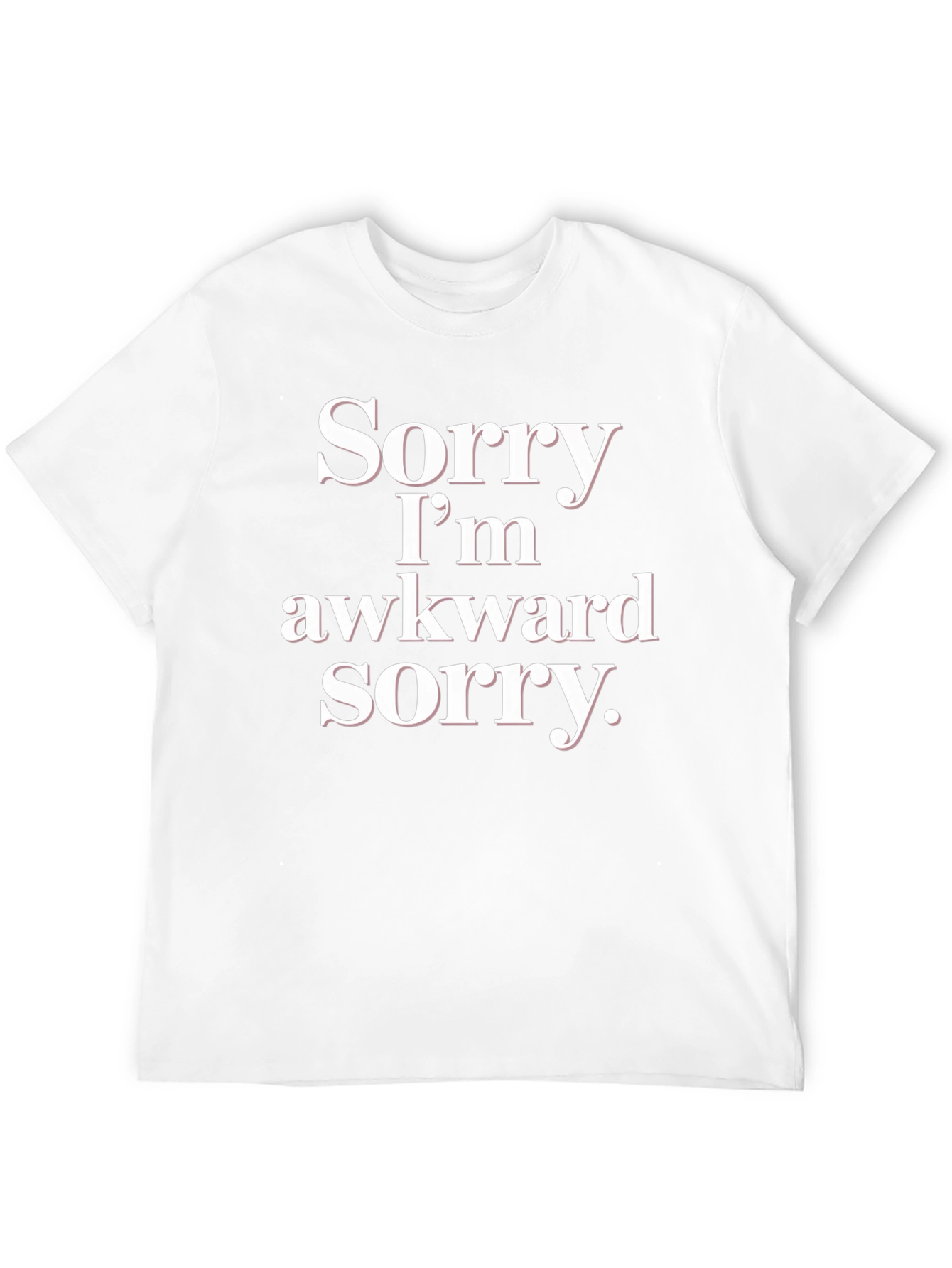 Awkward Sorry Graphic Tee - Soft Cotton Blend