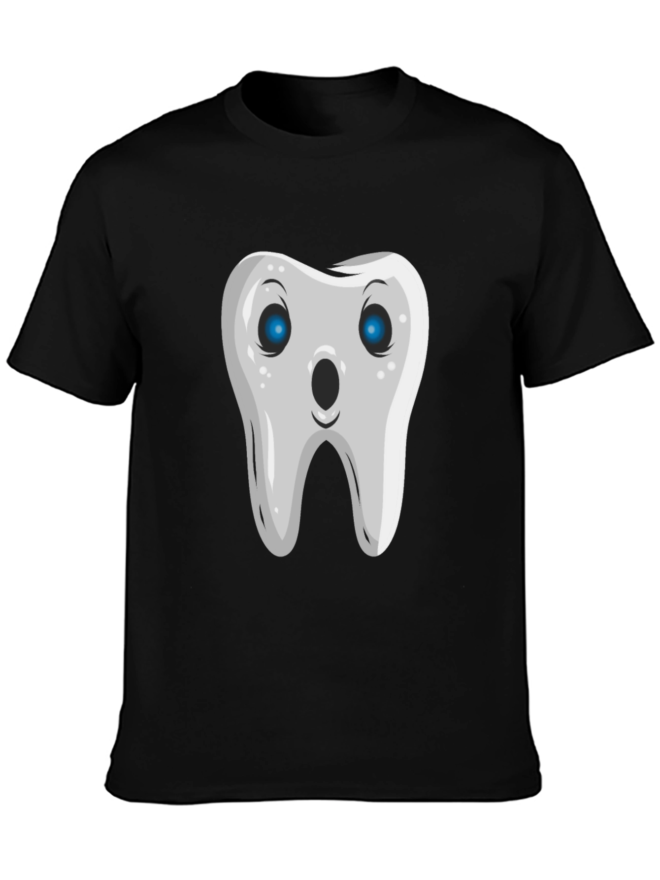 Funny Tooth Graphic Tee - Black