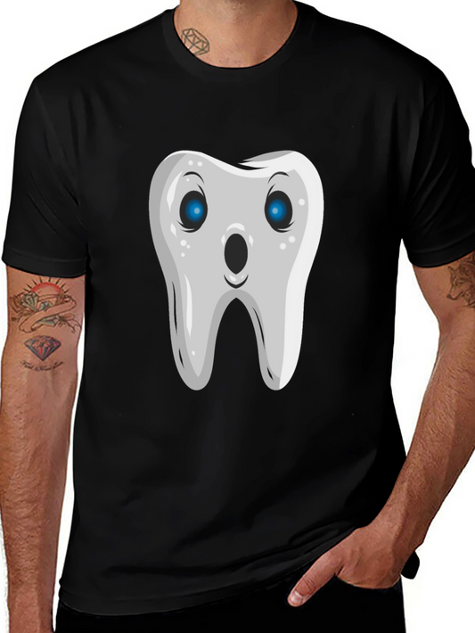 Funny Tooth Graphic Tee - Black