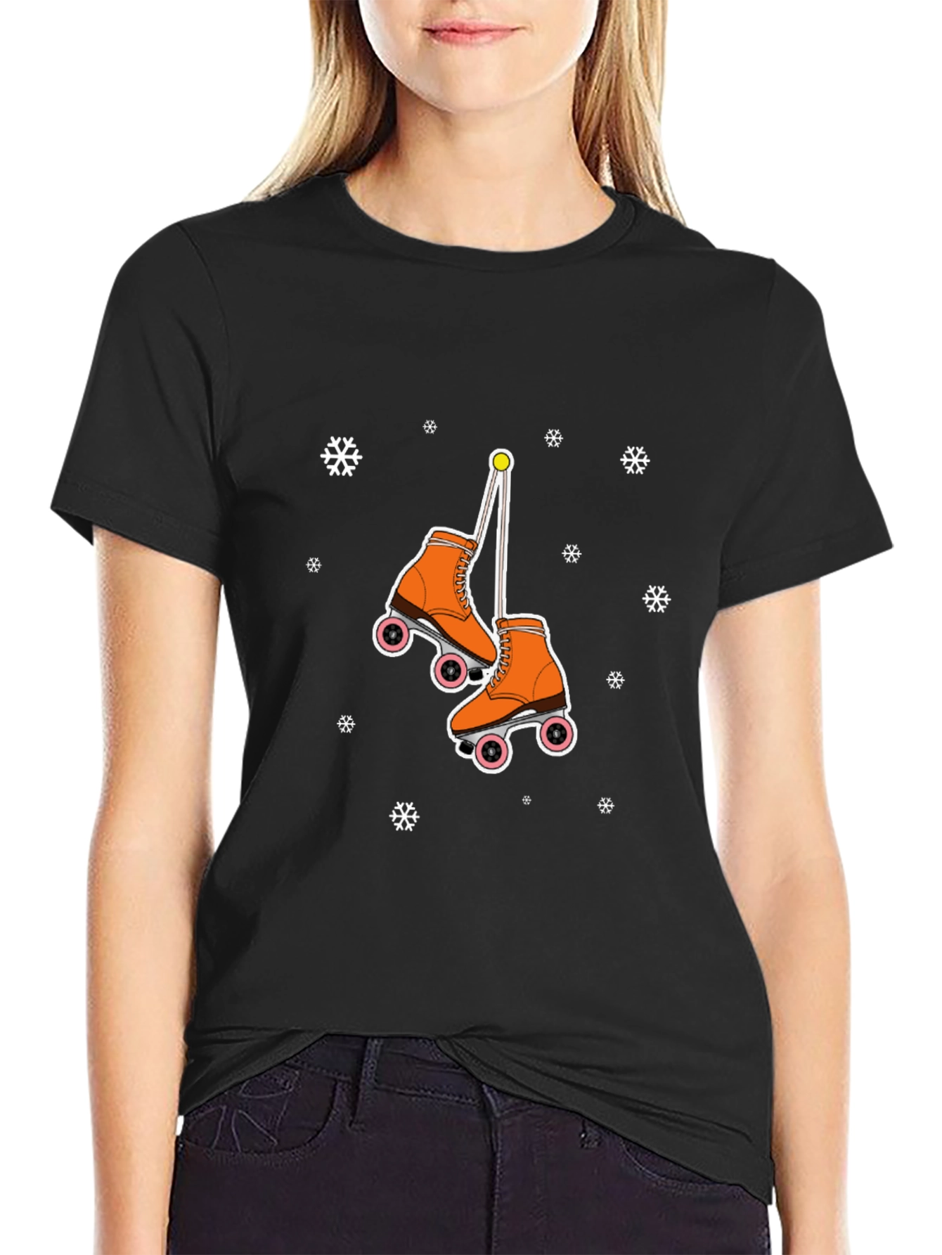 Retro Roller Skate Graphic T-Shirt