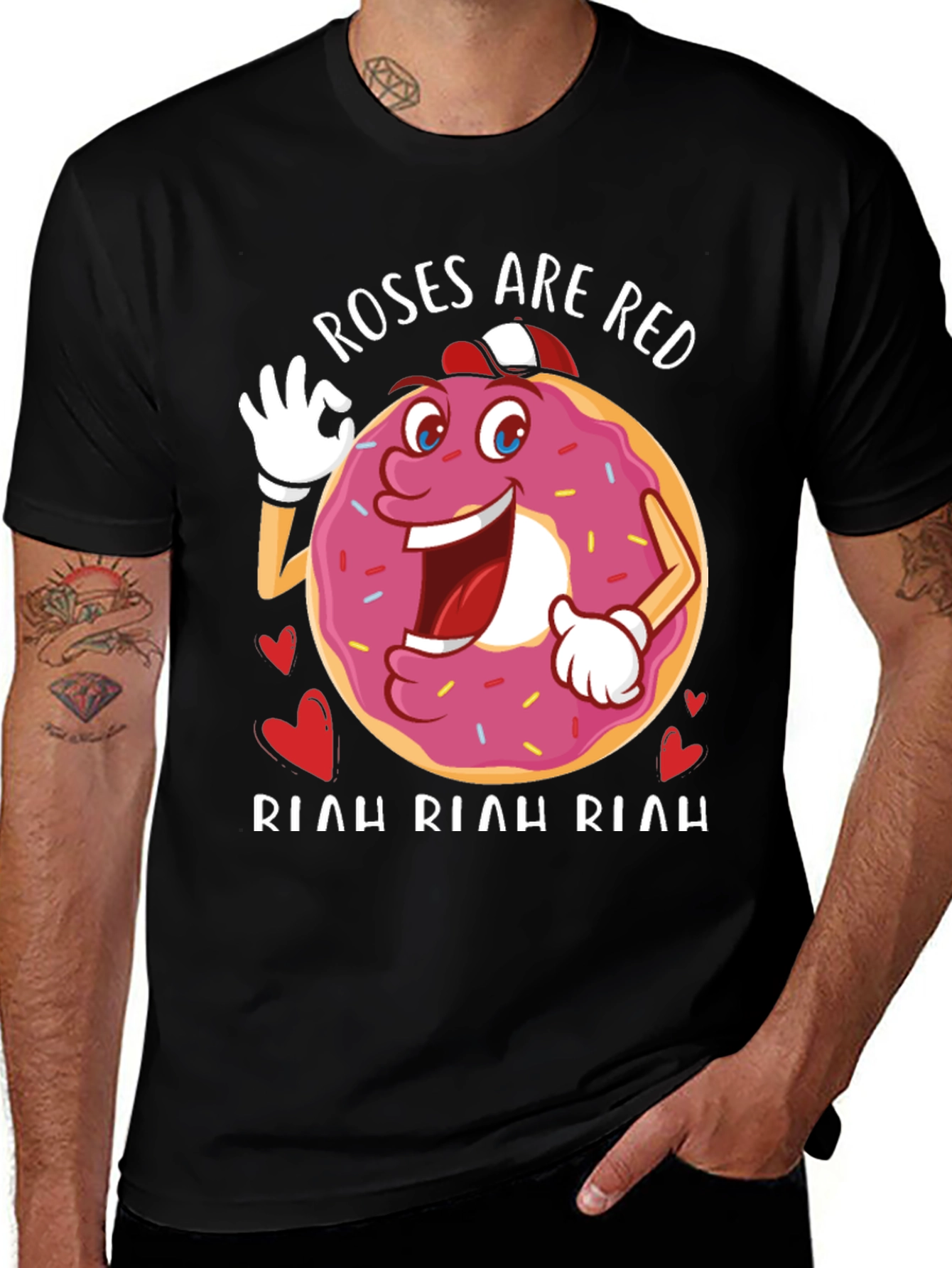 Roses Are Red Donut T-Shirt
