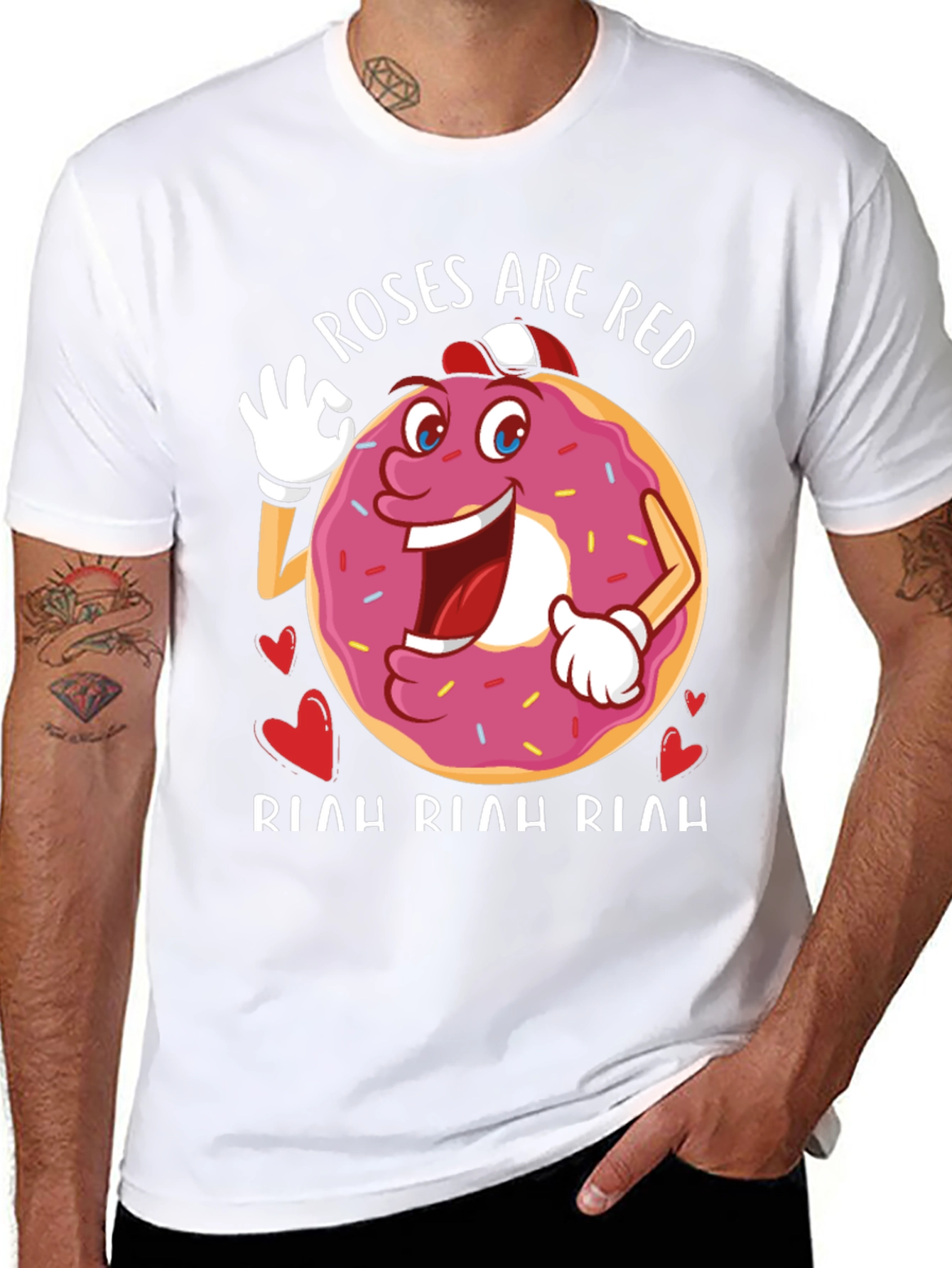 Roses Are Red Donut T-Shirt