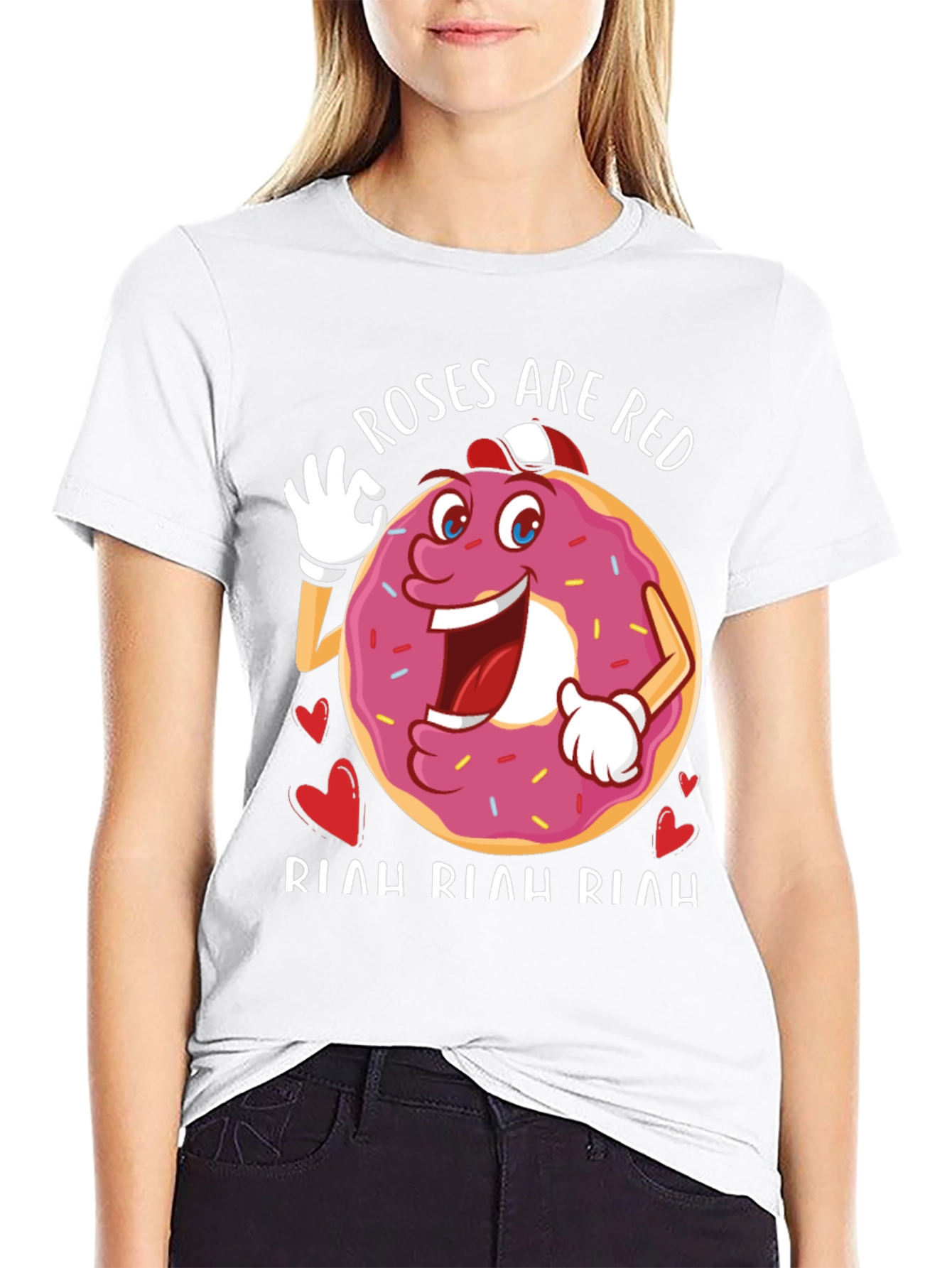Roses Are Red Donut T-Shirt
