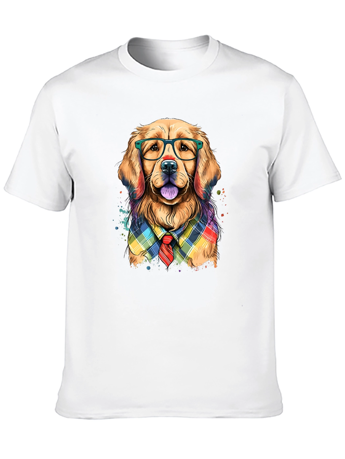 Dog with Glasses Graphic Tee