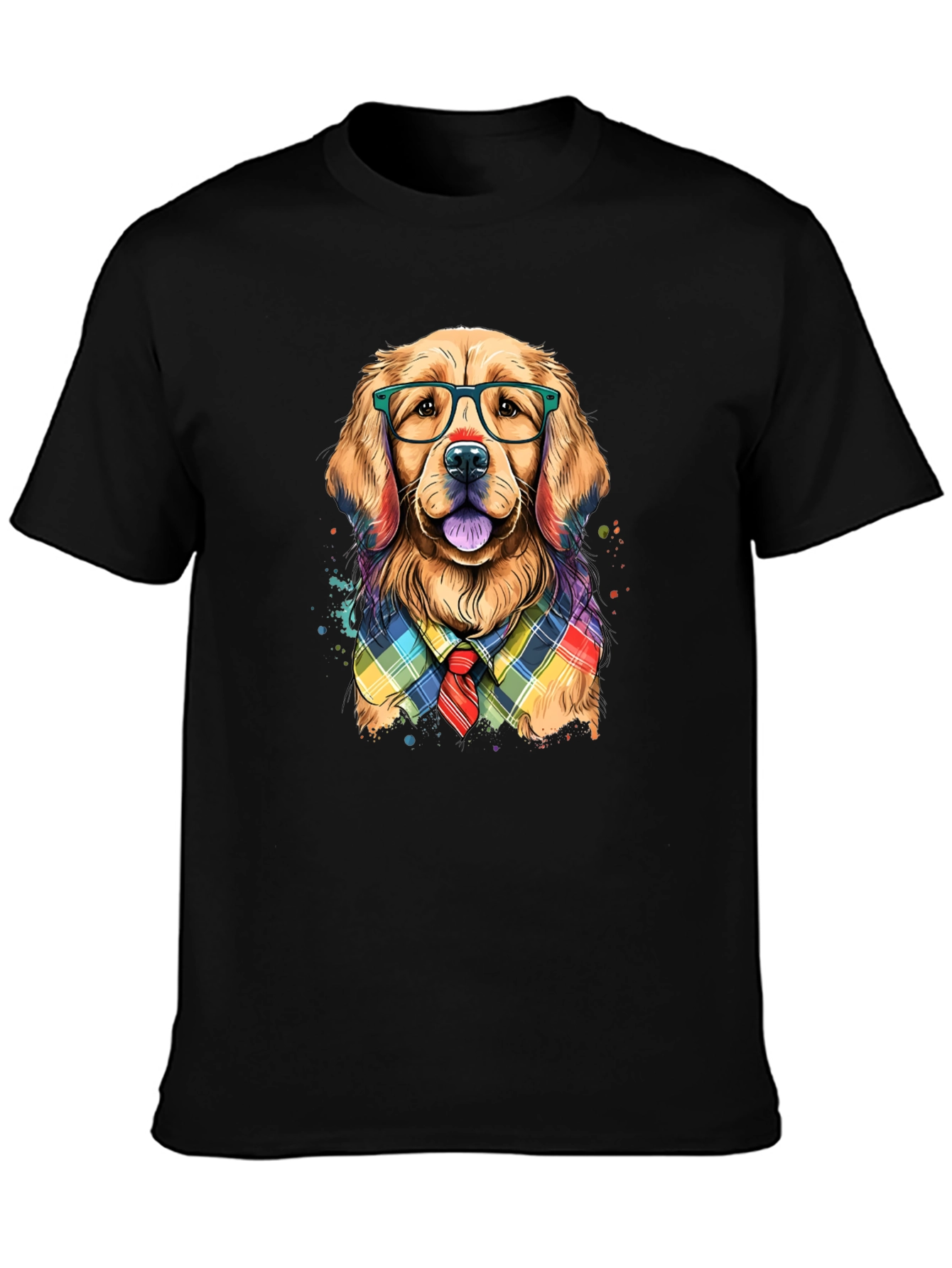 Dog with Glasses Graphic Tee