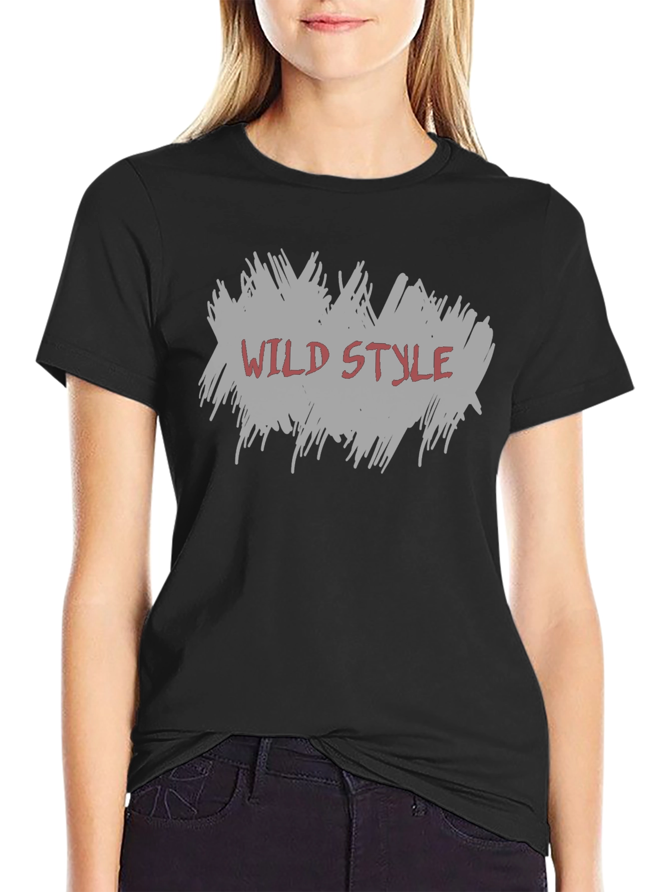 Wild Style Graphic Tee - Trendy Mens Black T-Shirt