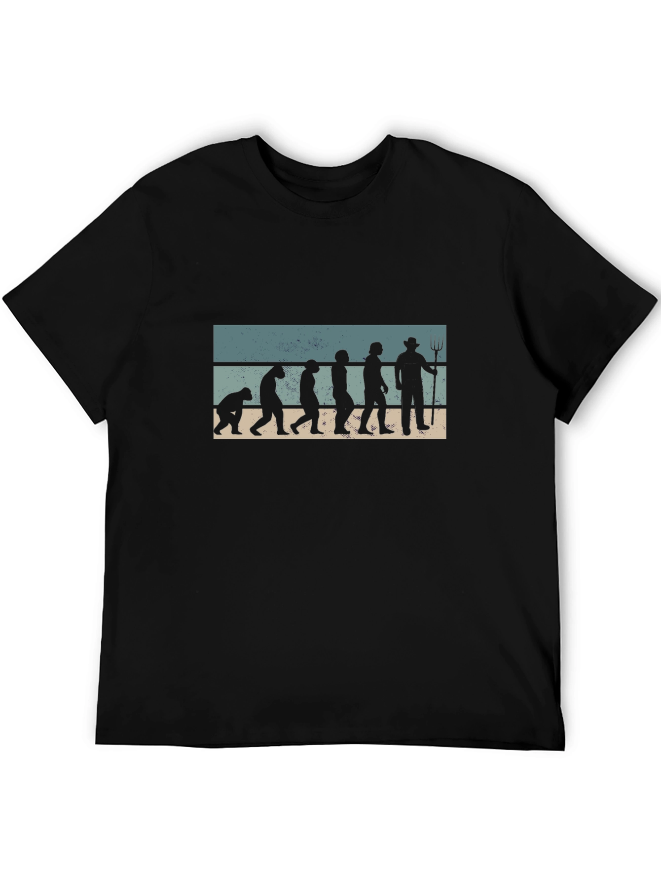 Farmer Evolution T-Shirt - Black Cotton Blend