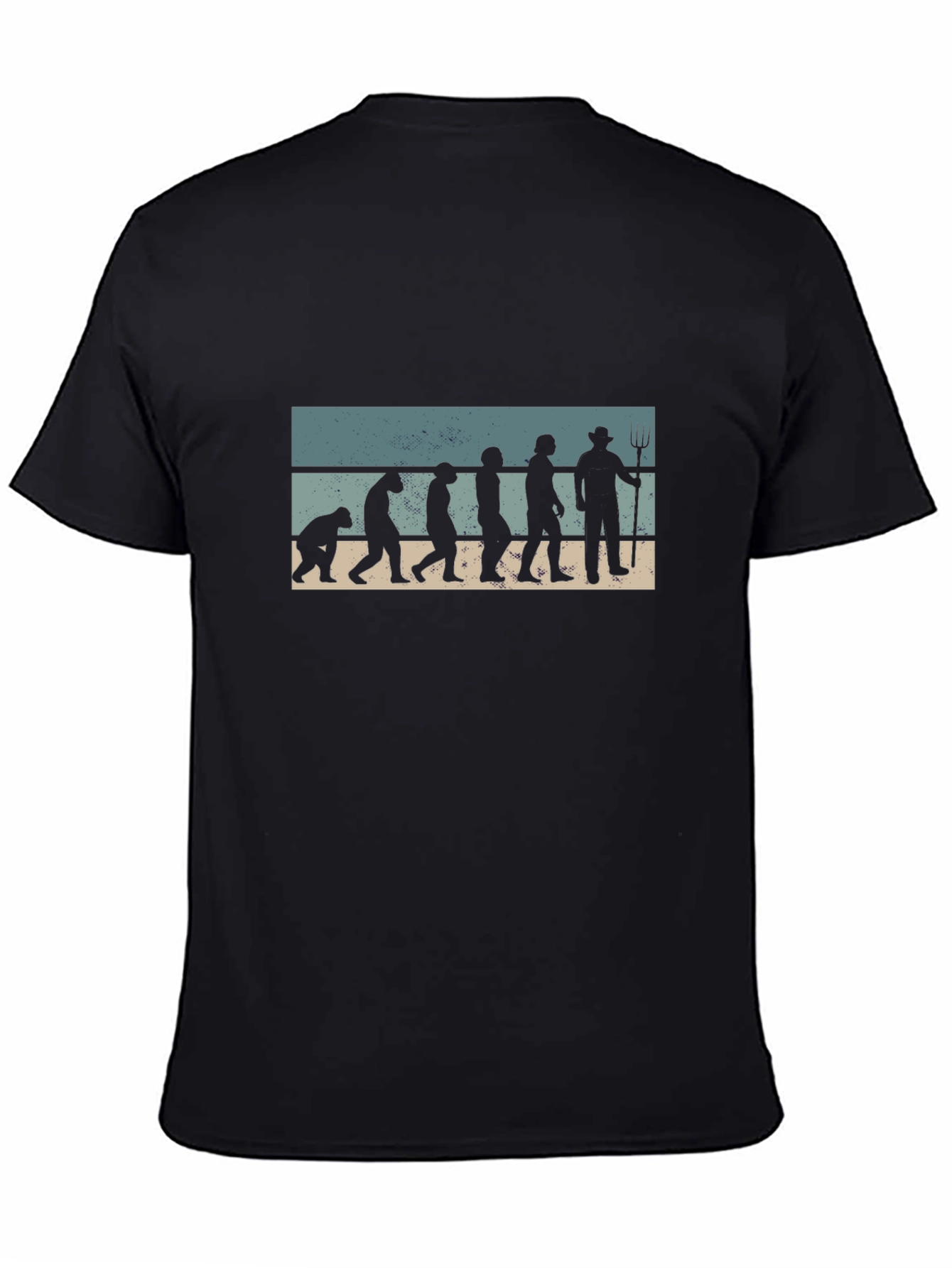 Farmer Evolution T-Shirt - Black Cotton Blend