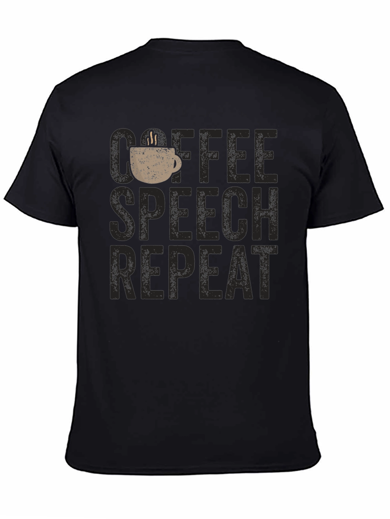 Coffee Speech Repeat Graphic T-Shirt