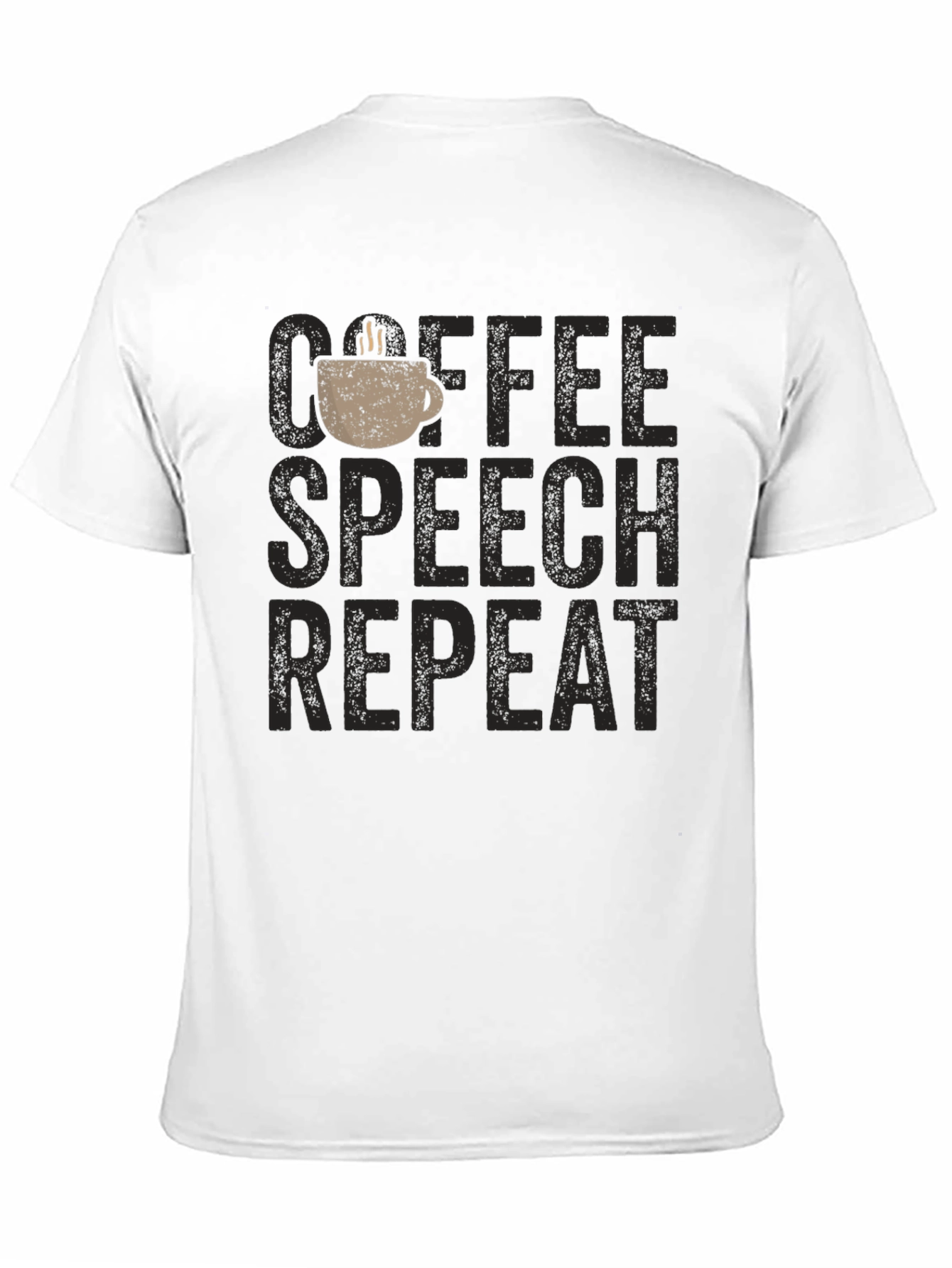 Coffee Speech Repeat Graphic T-Shirt