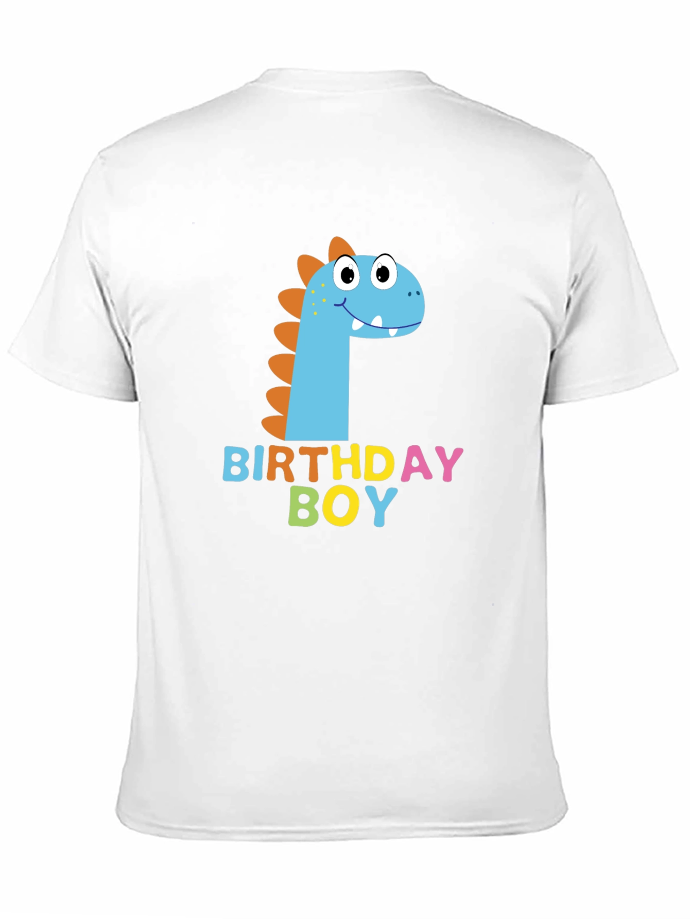 Birthday Boy Dinosaur Graphic Black T-Shirt