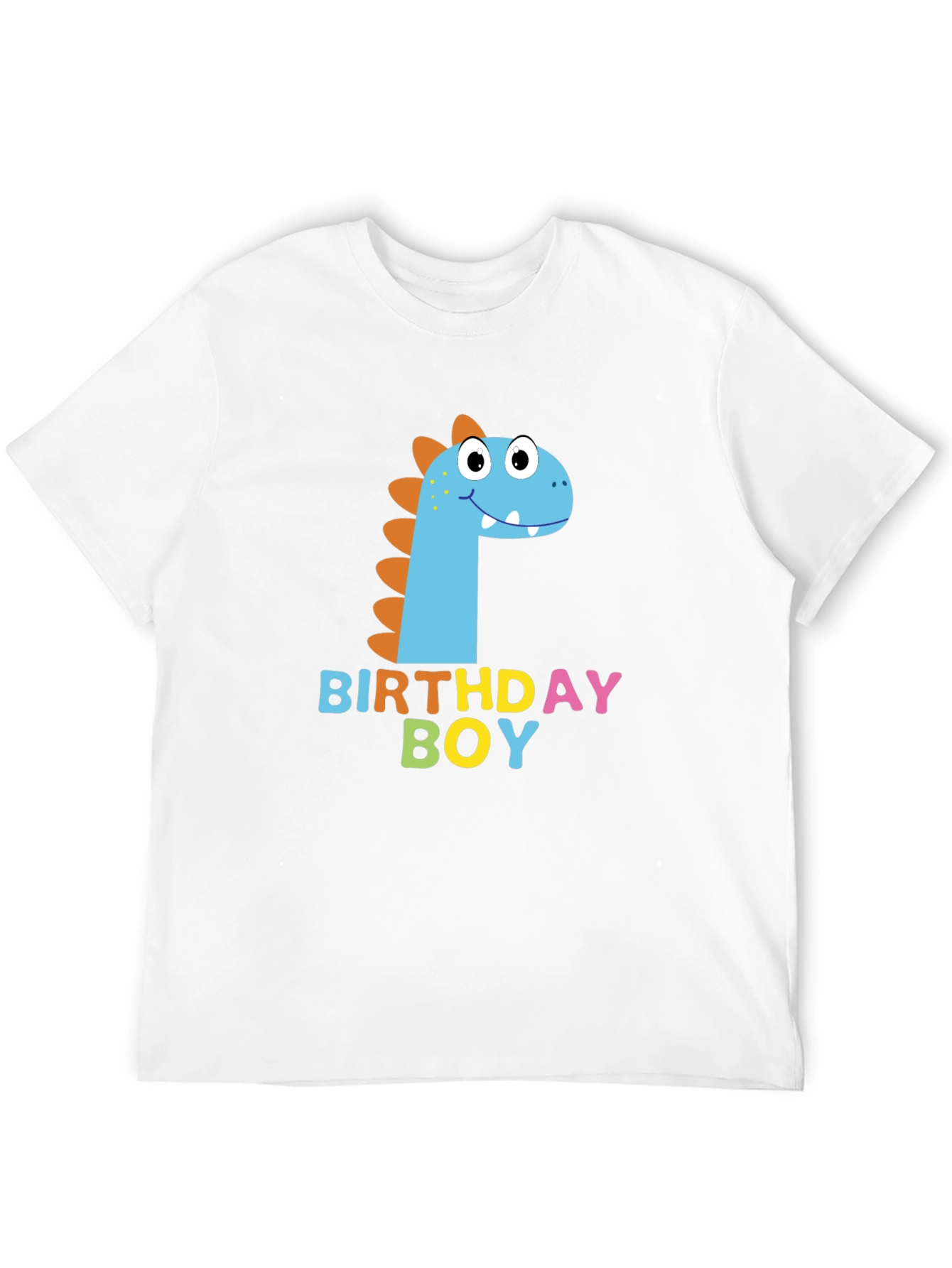 Birthday Boy Dinosaur Graphic Black T-Shirt