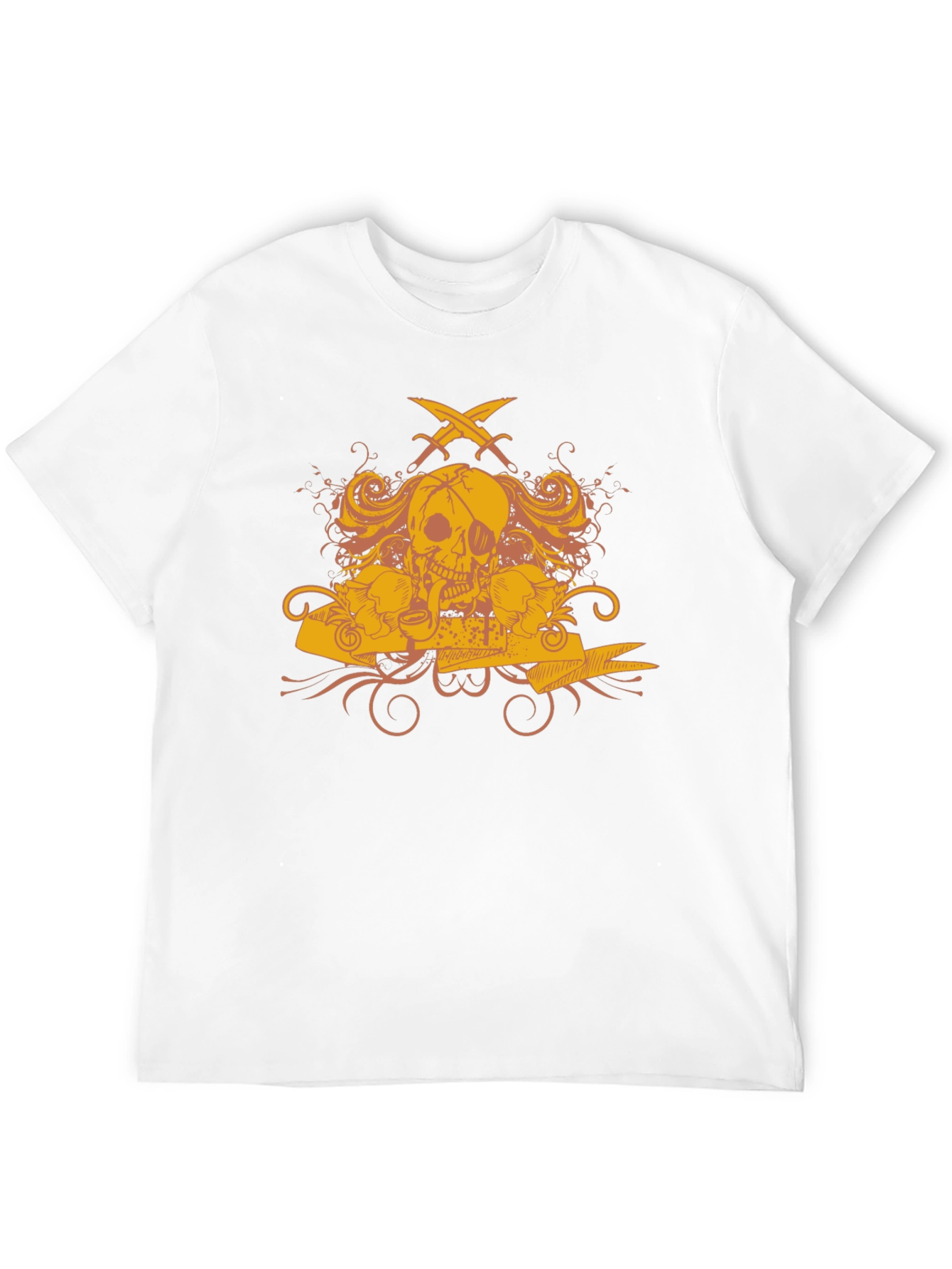 Skull Pirate T-Shirt - Mens Black Graphic Tee