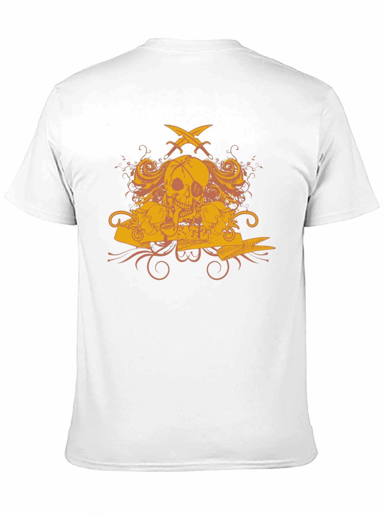 Skull Pirate T-Shirt - Mens Black Graphic Tee