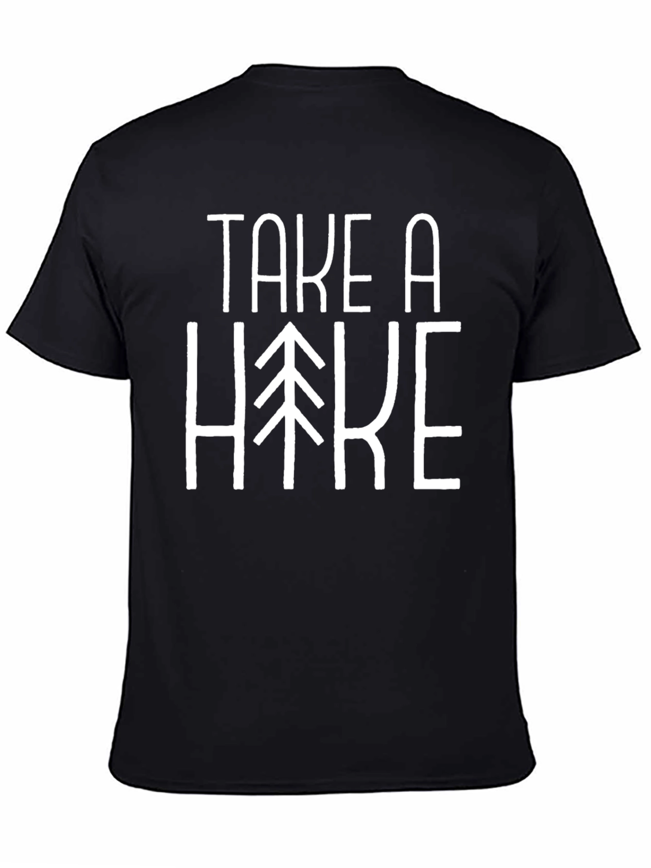 Take a Hike Graphic Tee - Black Cotton T-Shirt