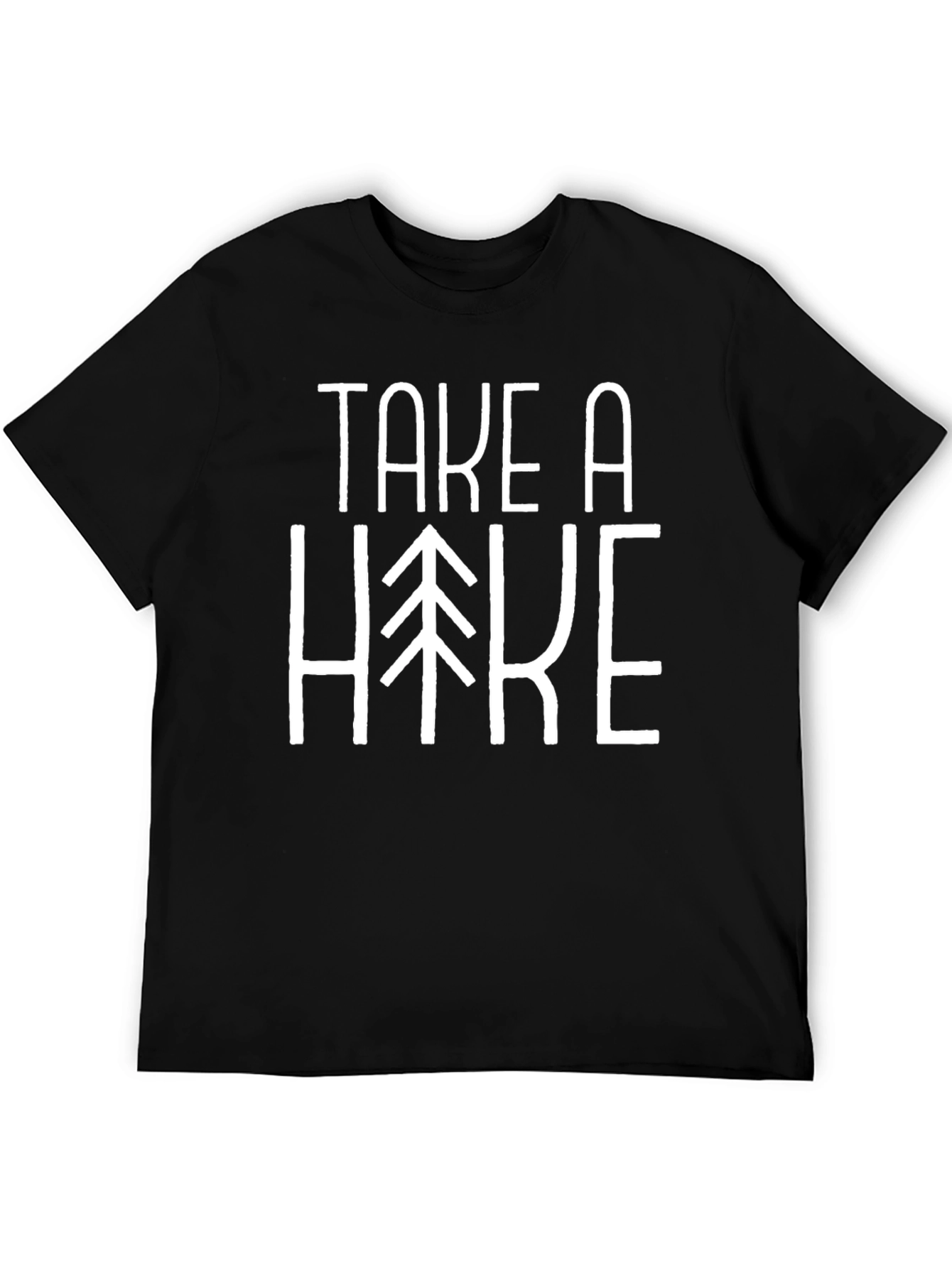 Take a Hike Graphic Tee - Black Cotton T-Shirt