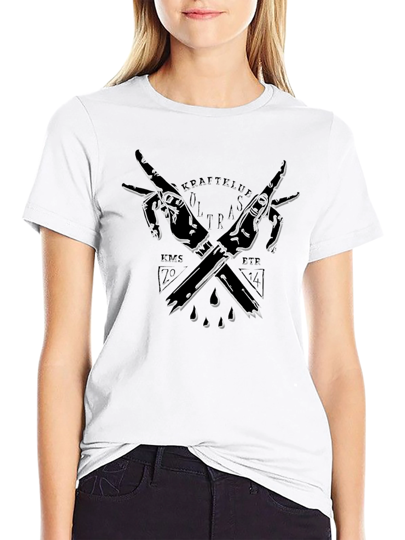 Graphic Print T-Shirt - Edgy Streetwear Design