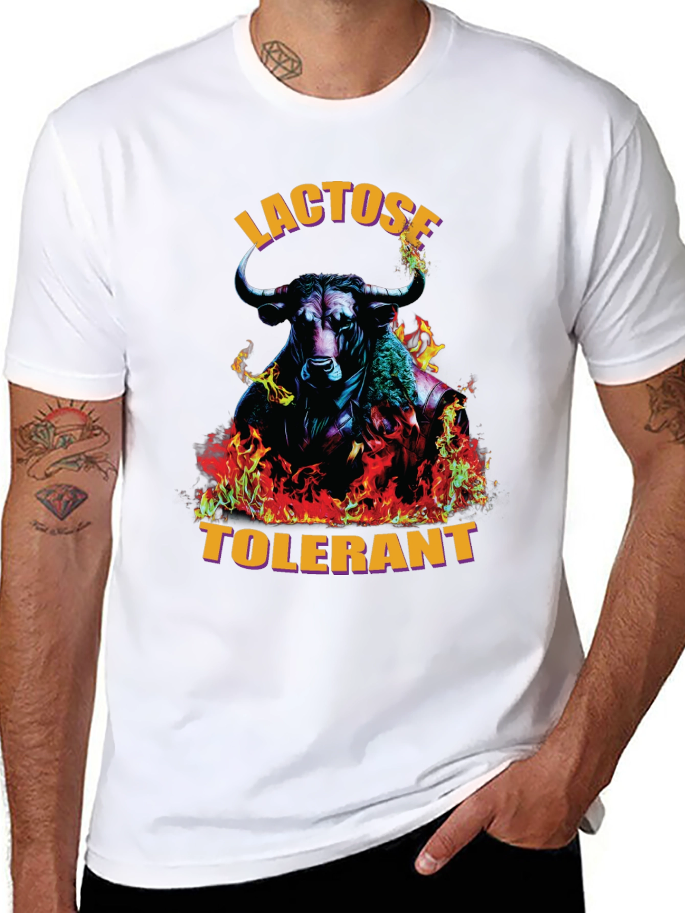 Lactose Tolerant Bull Graphic Tee