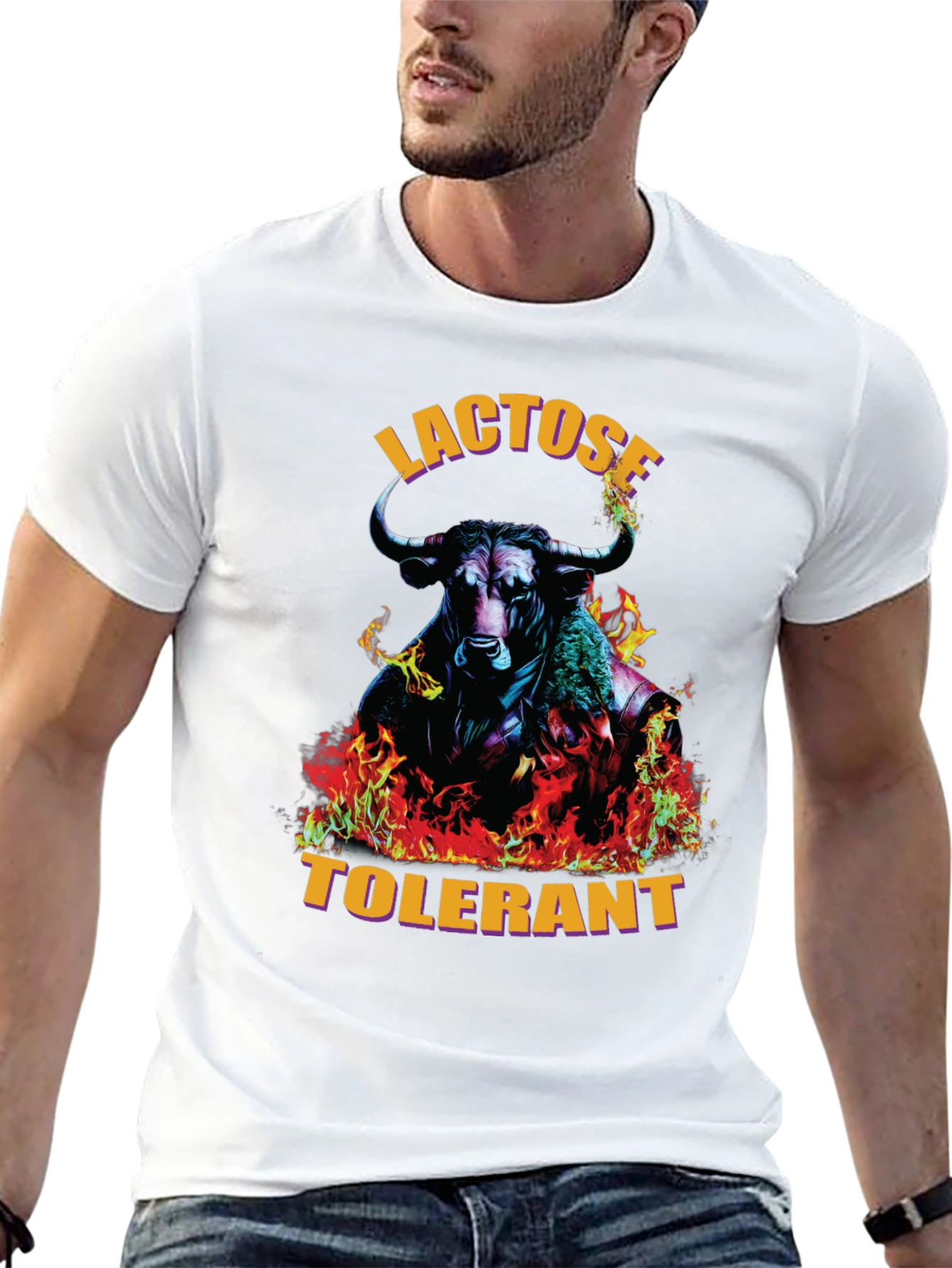 Lactose Tolerant Bull Graphic Tee