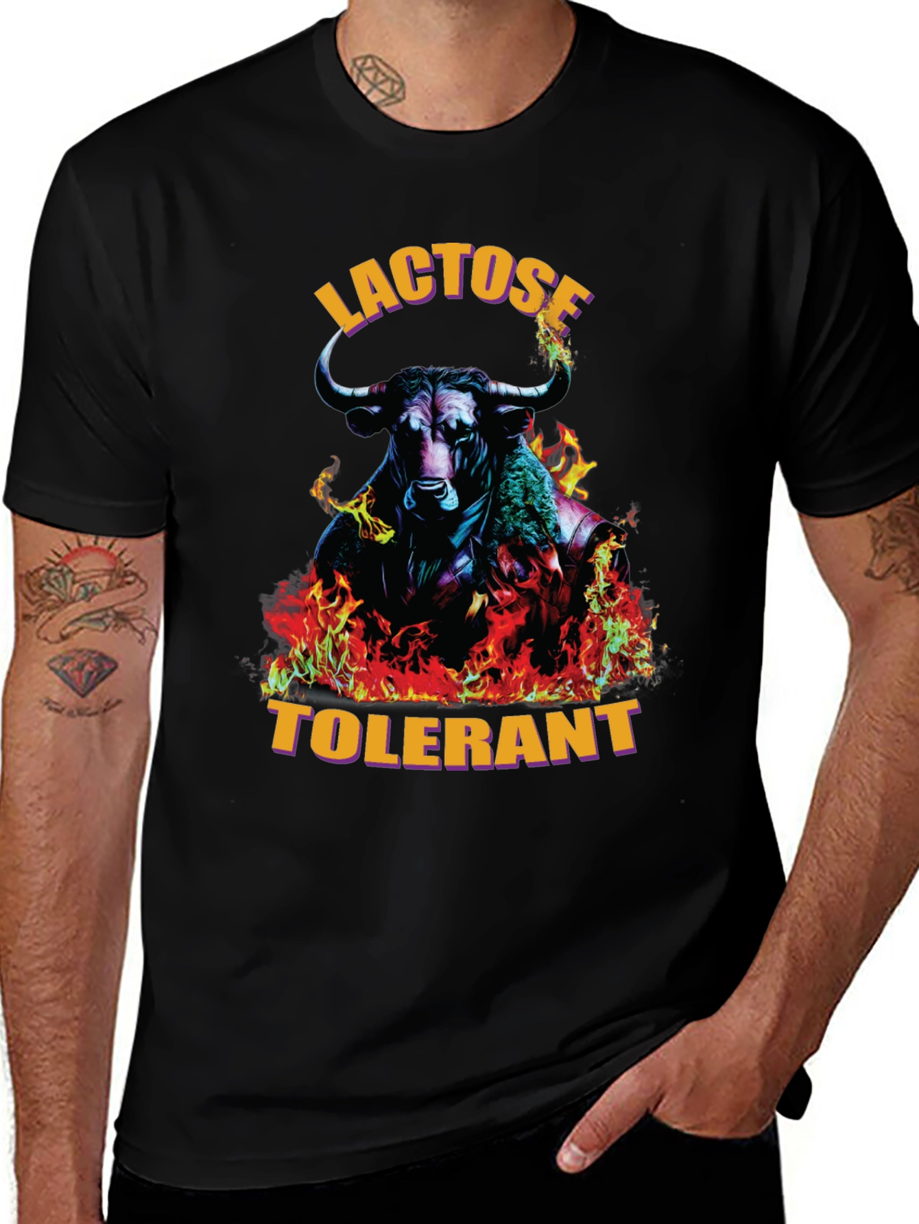 Lactose Tolerant Bull Graphic Tee