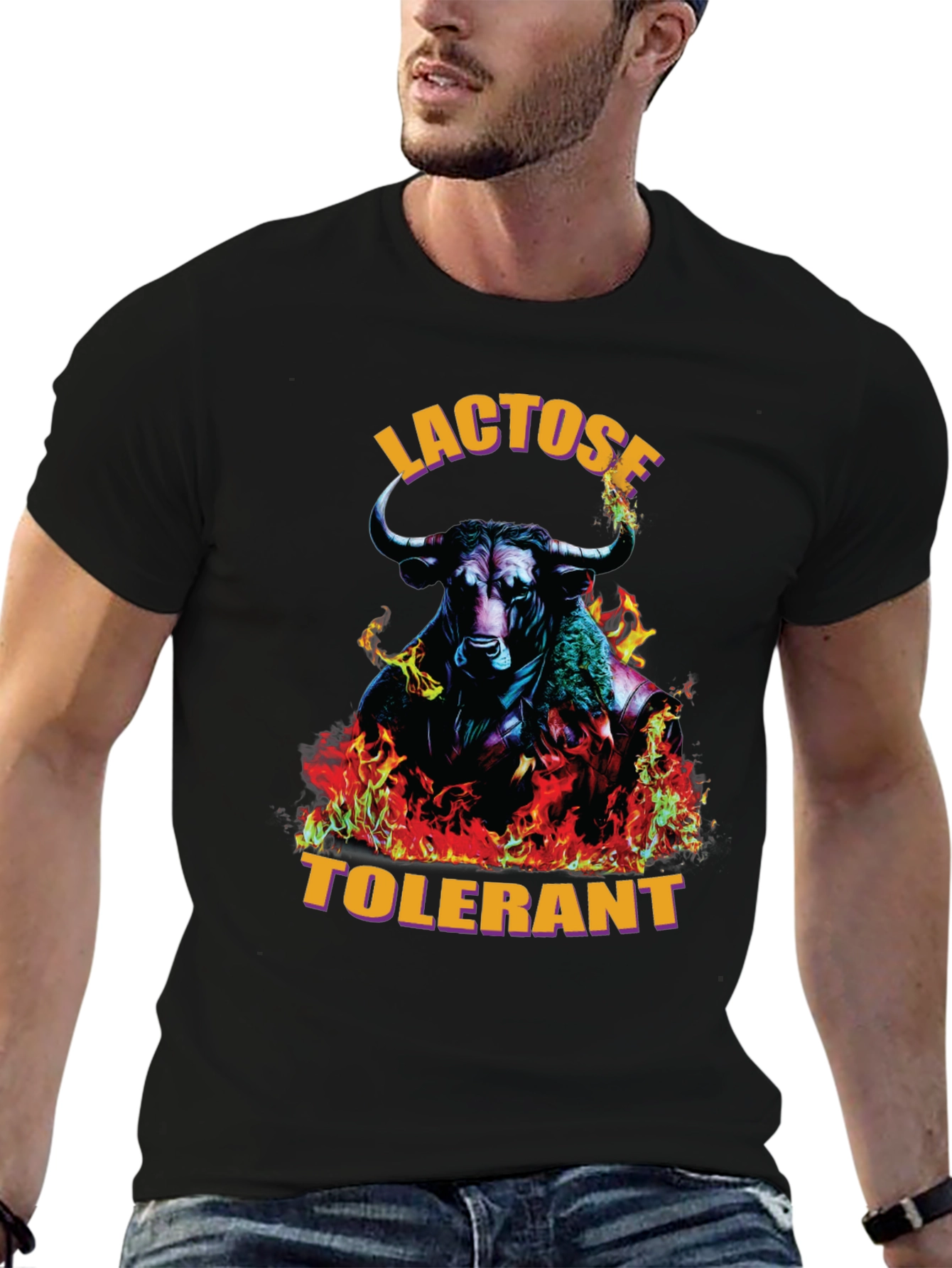 Lactose Tolerant Bull Graphic Tee