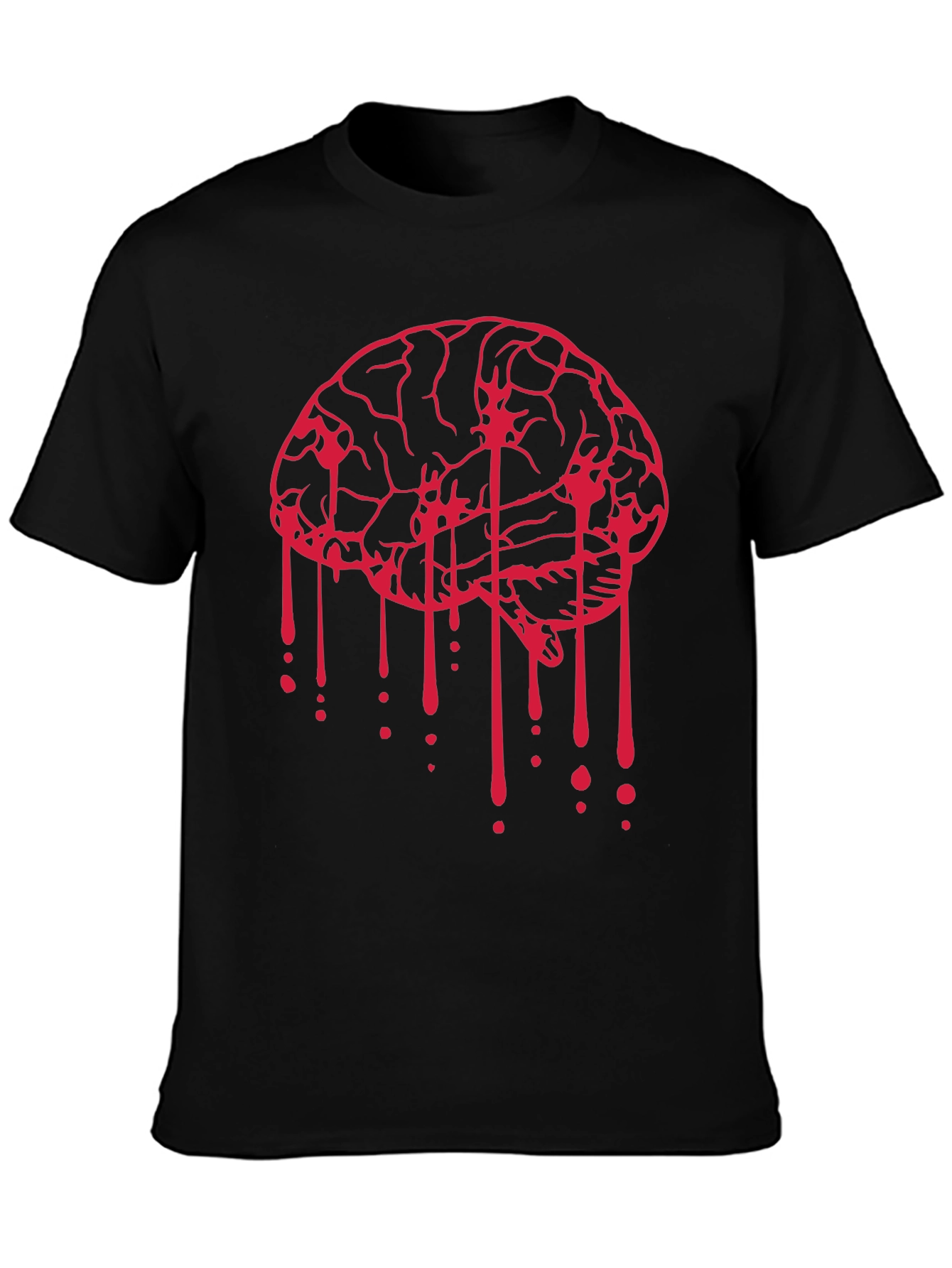 Bleeding Brain Graphic Tee - Black