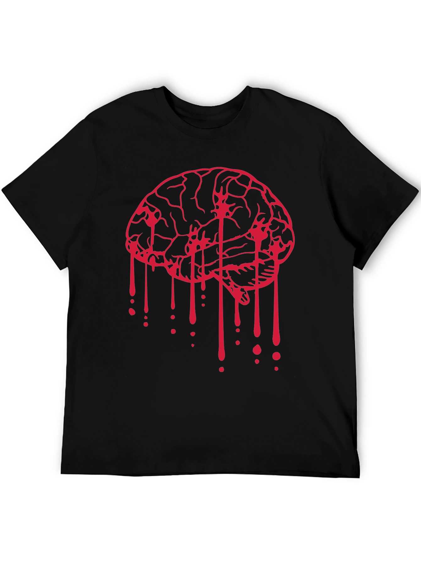 Bleeding Brain Graphic Tee - Black
