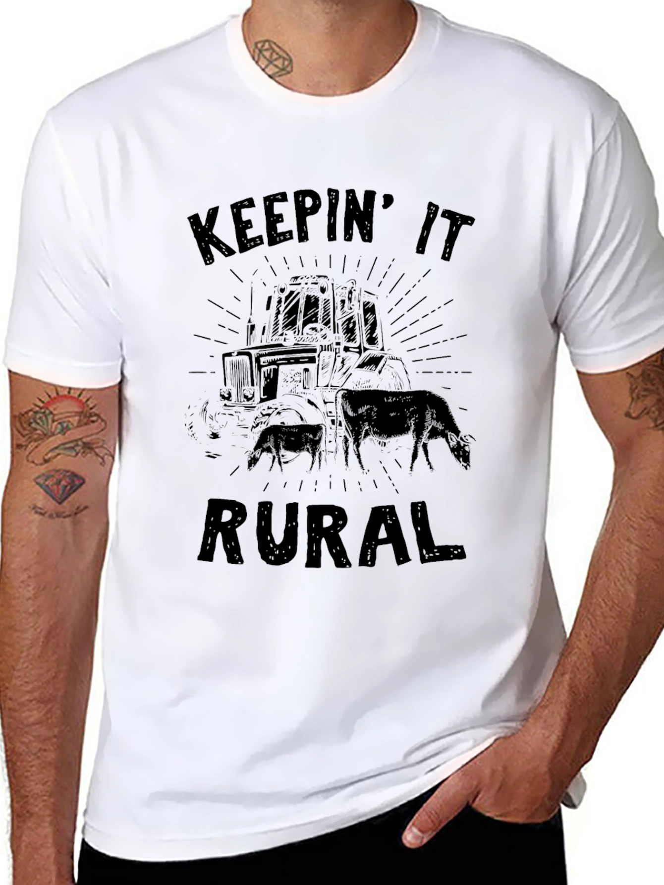 Keepin It Rural Graphic Tee - Black